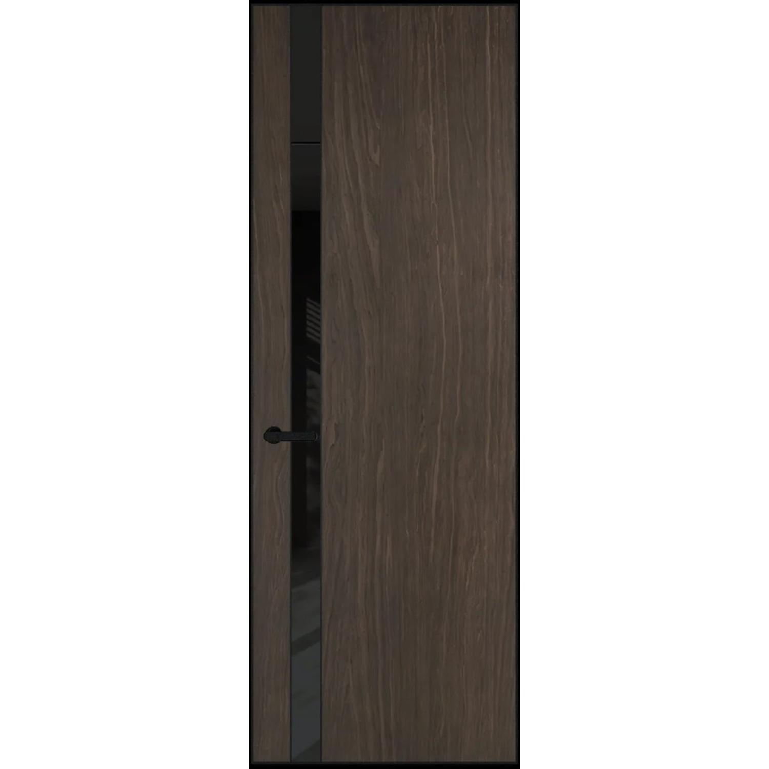 18VA натуральный шпон (Натуральный шпон ESPRESSO 1386M, Профиль Черный Муар, Заказная)