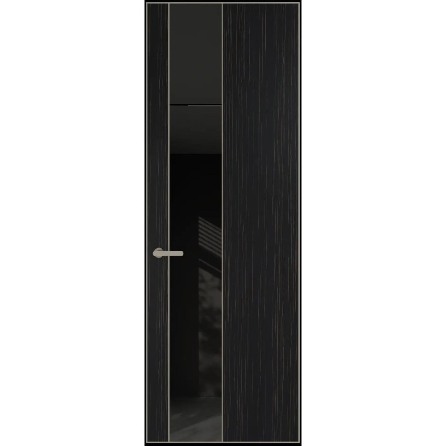 19VA натуральный шпон (Натуральный шпон ESPRESSO 1042S (в), Профиль Никель матовый, Заказная)