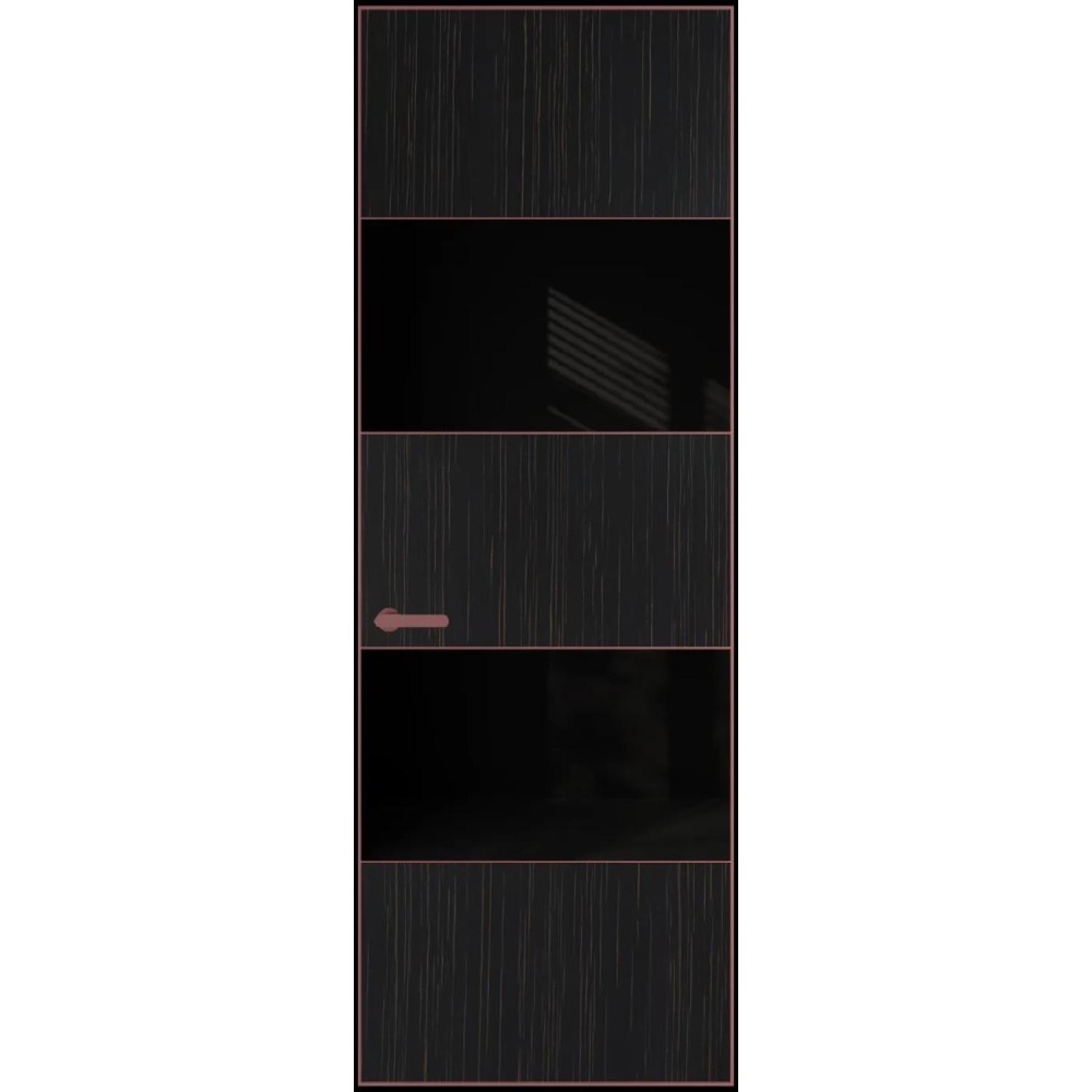 22VA натуральный шпон (Натуральный шпон ESPRESSO 1042S (в), Профиль Красный антрацит, Заказная)