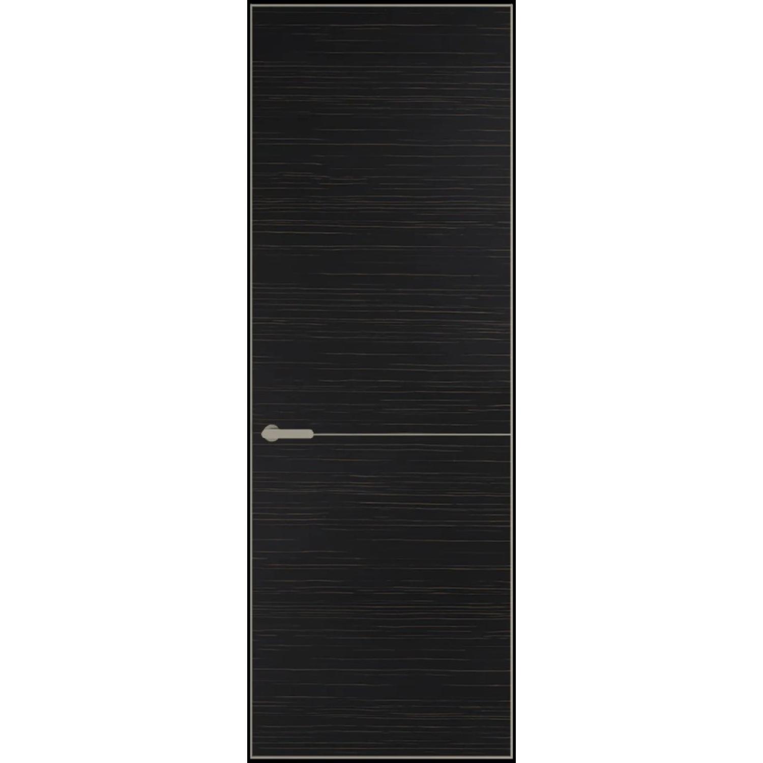 16VA натуральный шпон (Натуральный шпон ESPRESSO 1042S (г), Профиль Никель матовый, Заказная)