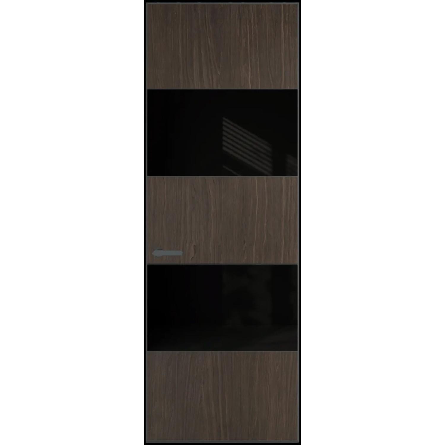 22VA натуральный шпон (Натуральный шпон ESPRESSO 1386M, Профиль Серая ночь, Заказная)