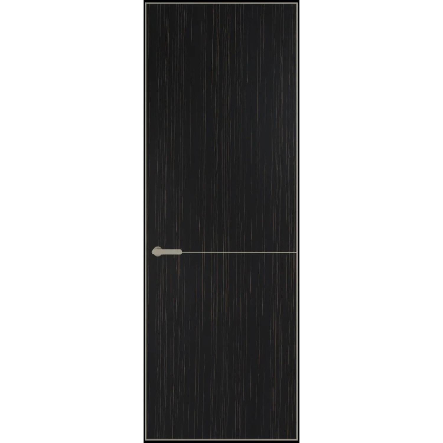 16VA натуральный шпон (Натуральный шпон ESPRESSO 1042S (в), Профиль Никель матовый, Заказная)