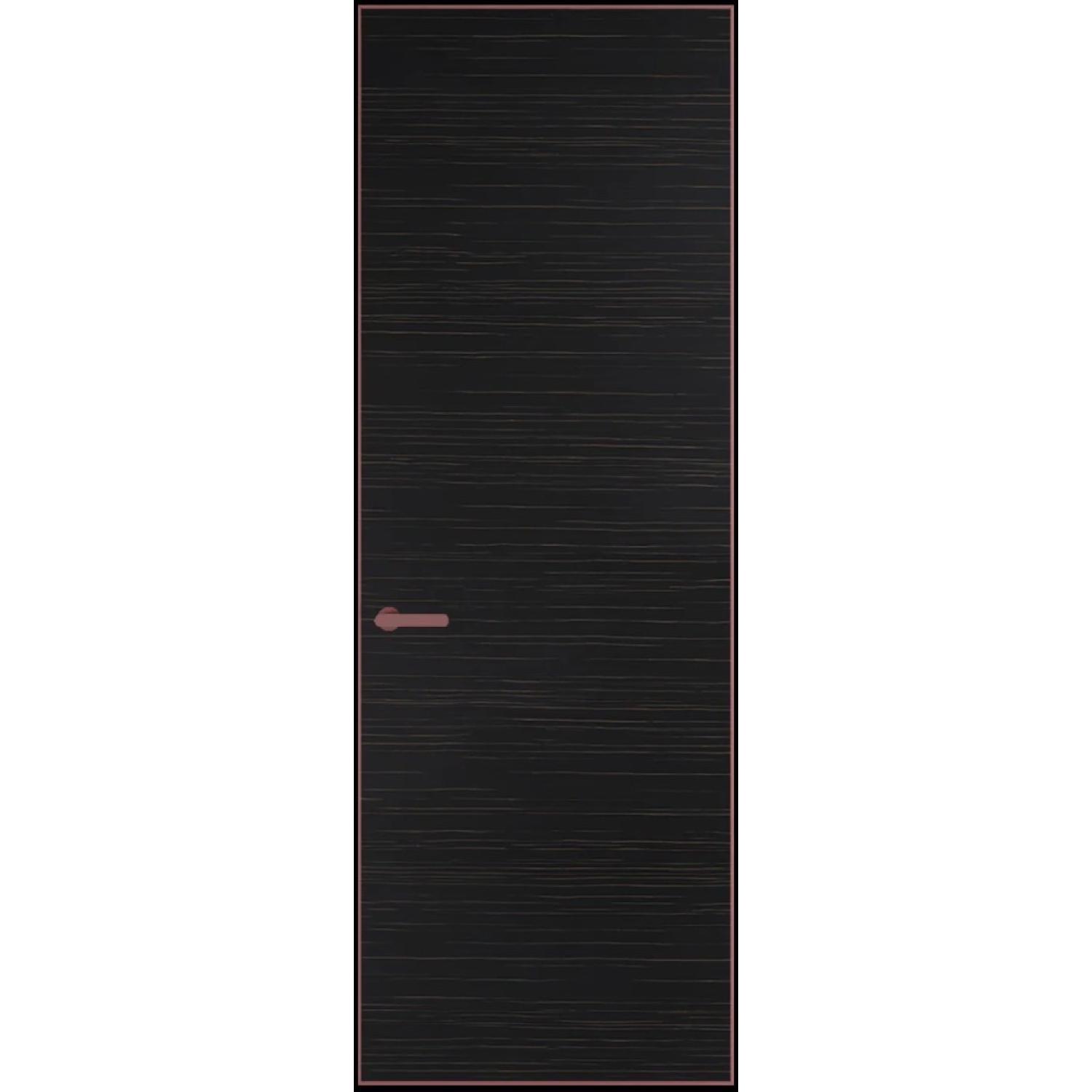 1VA натуральный шпон (Натуральный шпон ESPRESSO 1042S (г), Профиль Красный антрацит, Заказная)