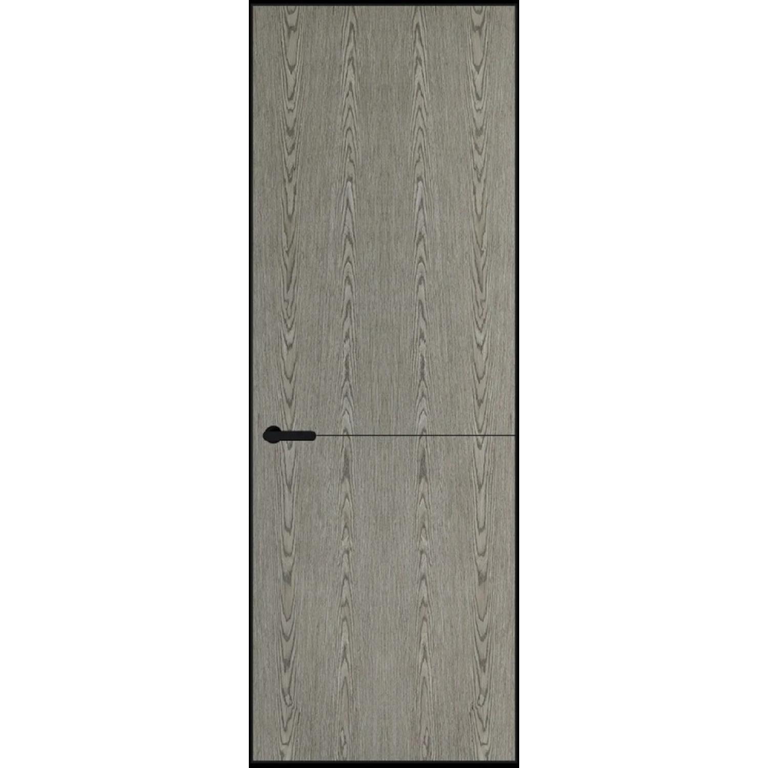 16VA натуральный шпон (Натуральный шпон BIANCHE NOTTI 08С, Профиль Черный, Заказная)