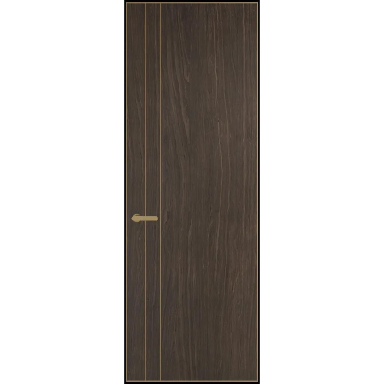 12VA натуральный шпон (Натуральный шпон ESPRESSO 1386M, Профиль Золото, Заказная)