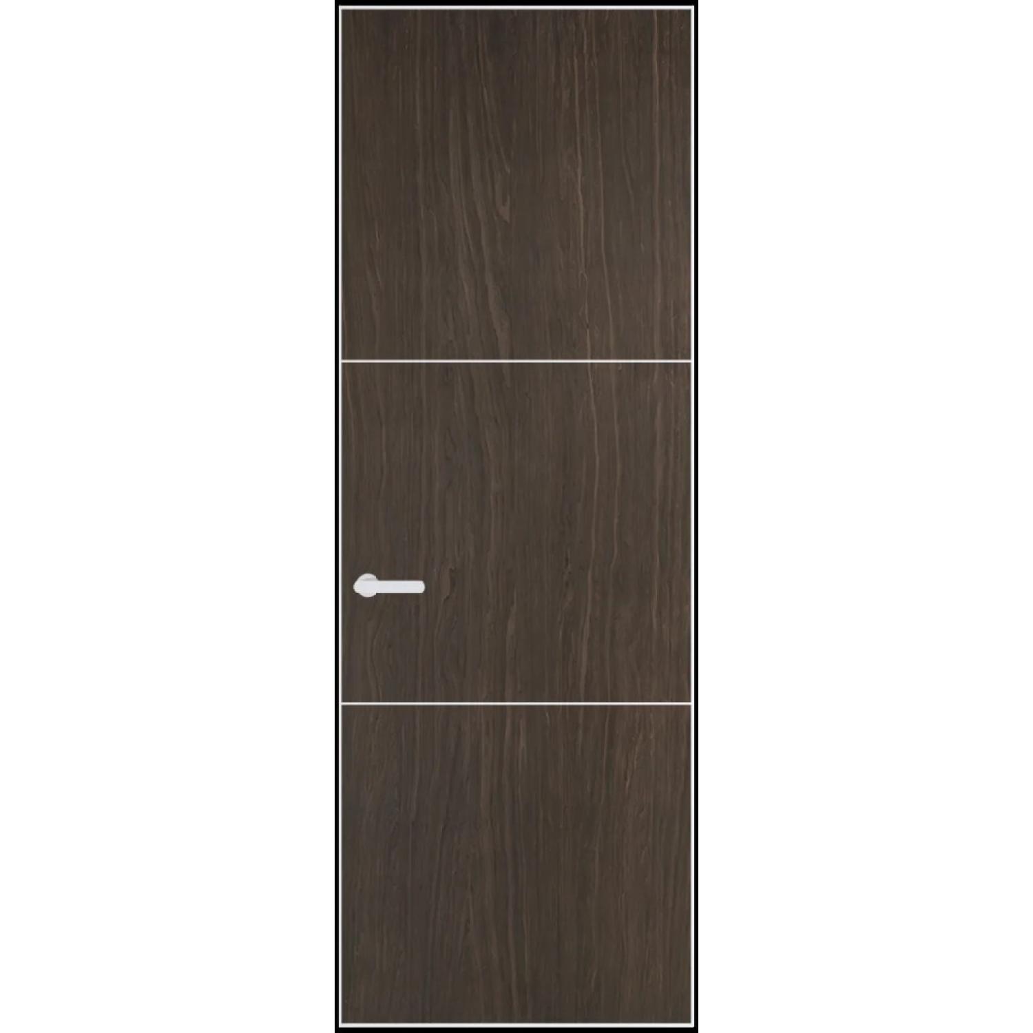 13VA натуральный шпон (Натуральный шпон ESPRESSO 1386M, Профиль Вайт, Заказная)