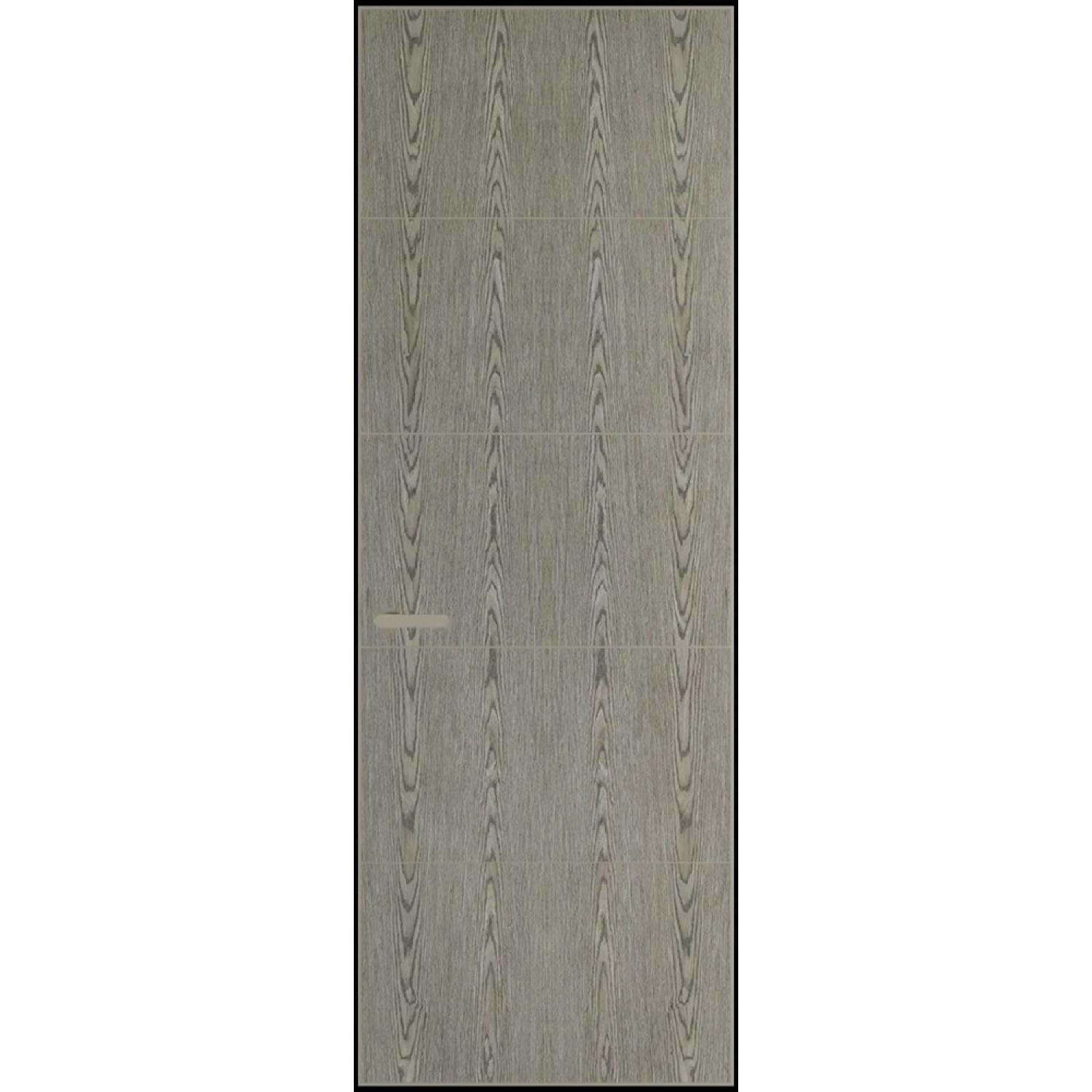 15VA натуральный шпон (Натуральный шпон BIANCHE NOTTI 08С, Профиль Никель матовый, Заказная)