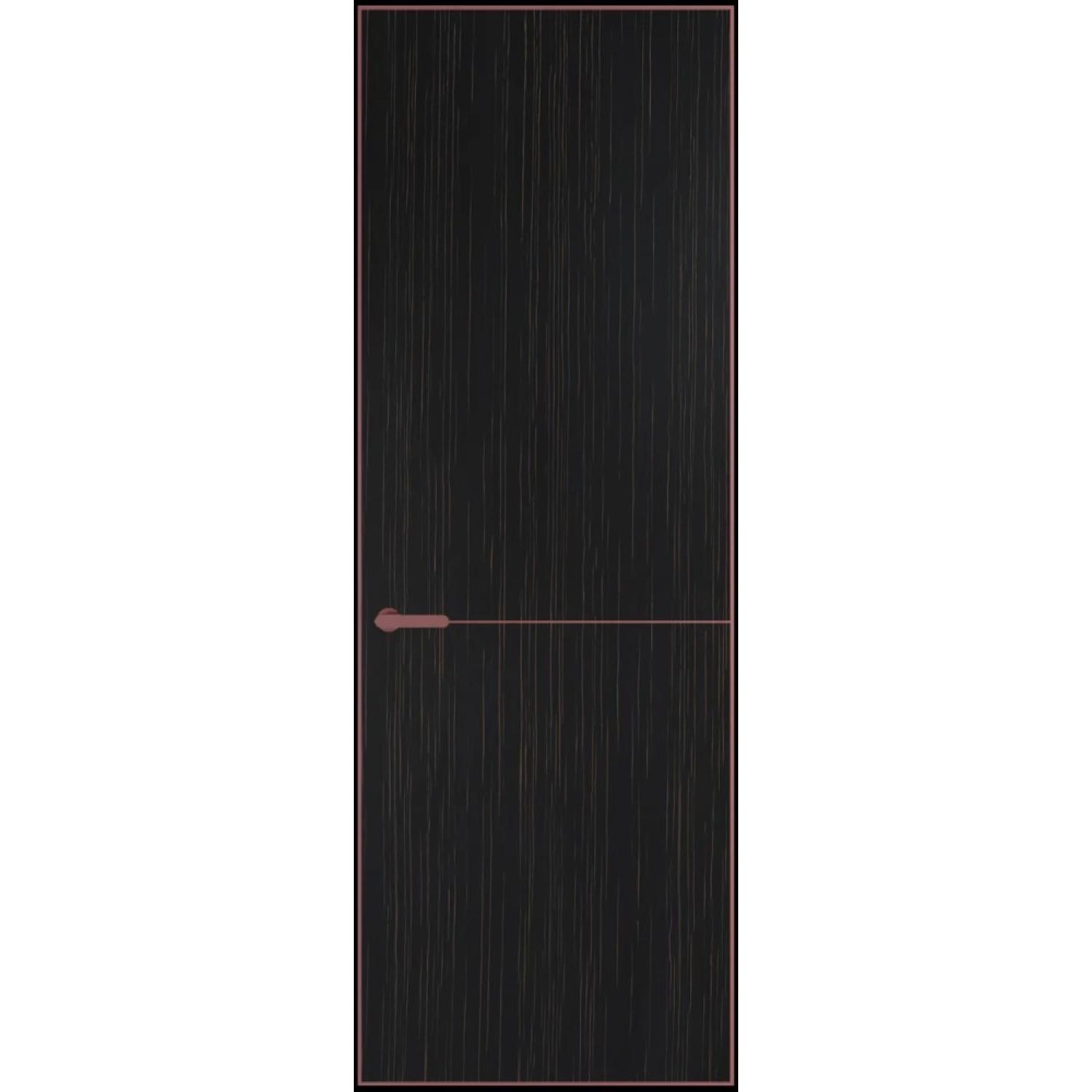 16VA натуральный шпон (Натуральный шпон ESPRESSO 1042S (в), Профиль Красный антрацит, Заказная)