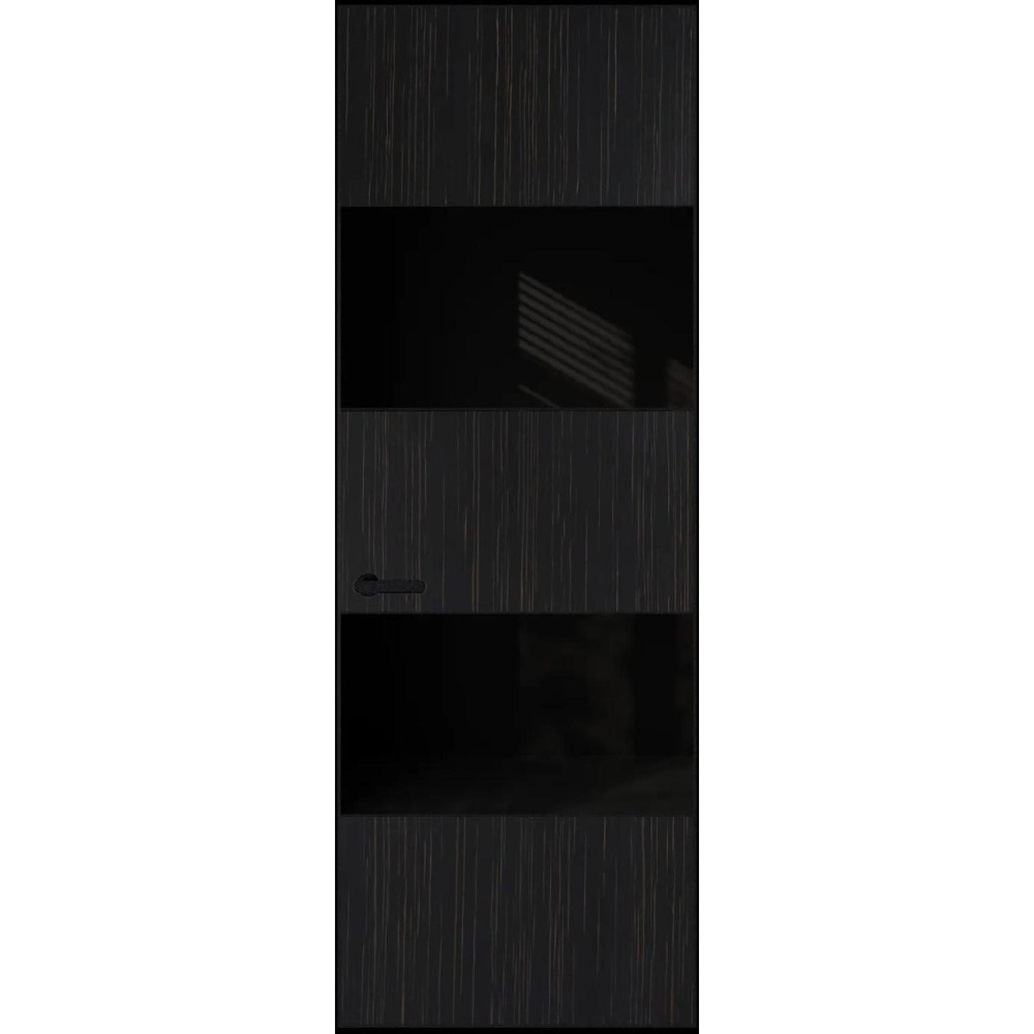 22VA натуральный шпон (Натуральный шпон ESPRESSO 1042S (в), Профиль Черный Муар, Заказная)