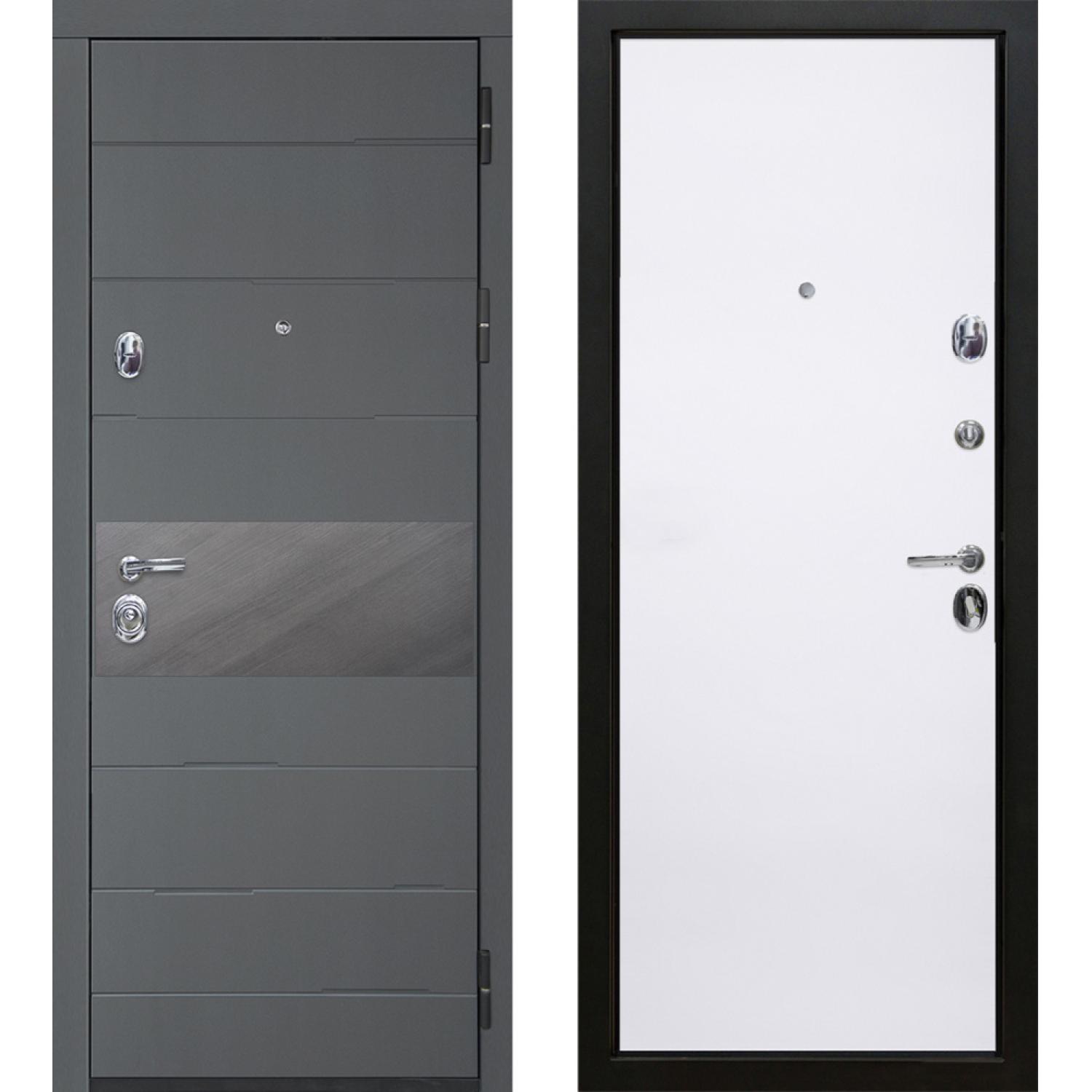 Натта (860*2050 R, Графит (ПВХ), ZB Белый, Заказная)