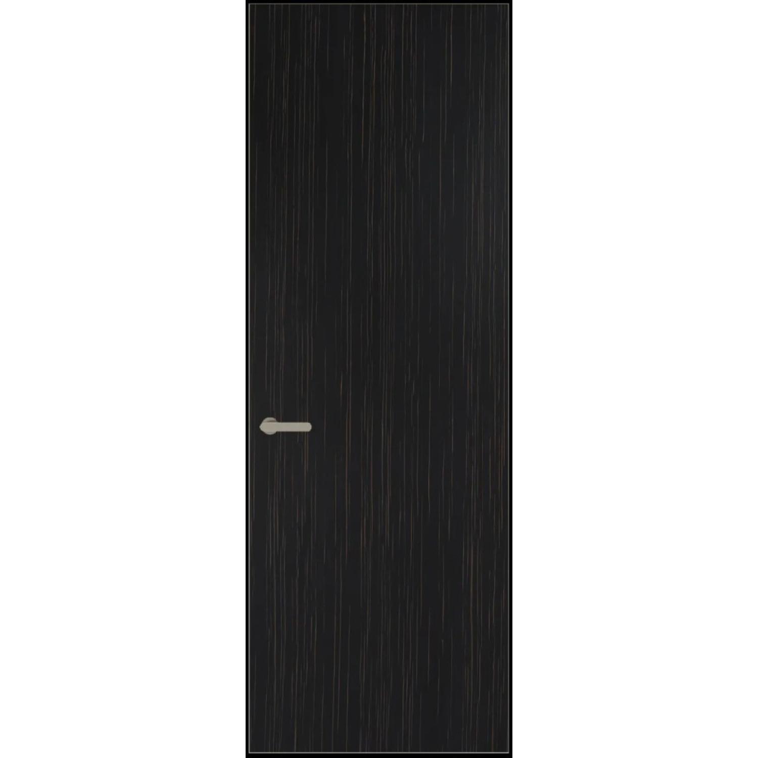 1VT натуральный шпон (Натуральный шпон ESPRESSO 1042S (в), Профиль Никель матовый, Заказная)