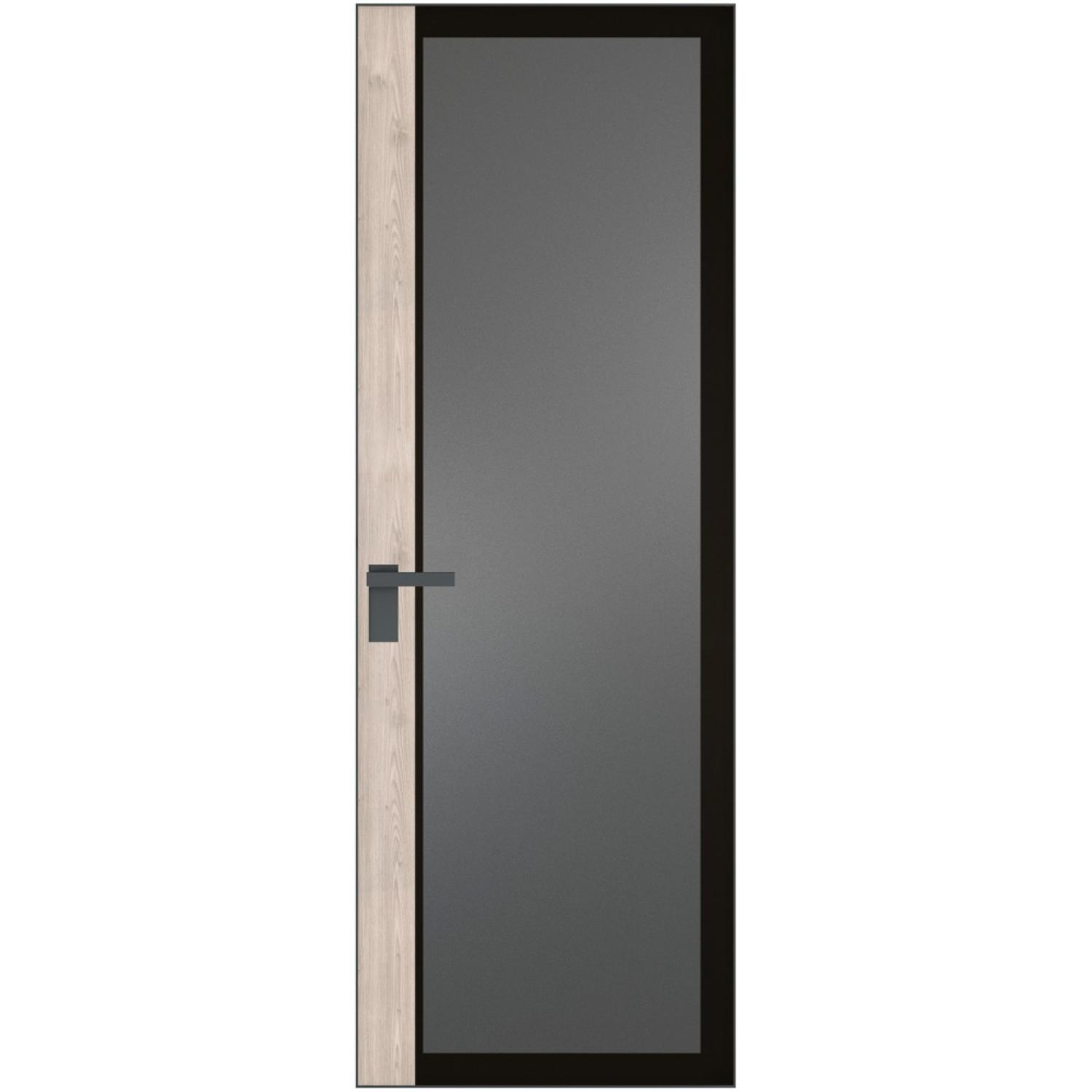 6 AGK (Мателюкс графит, черный прокрас, Профиль Серая ночь, Заказная)