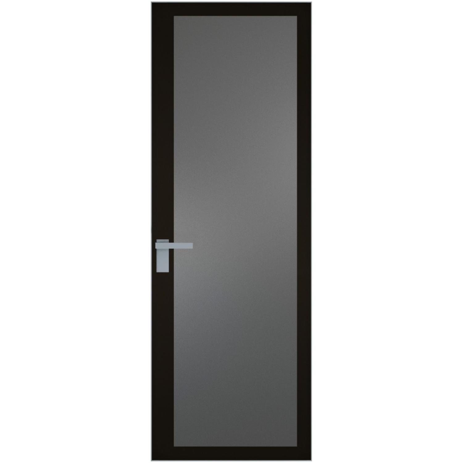 2 AGK (Мателюкс графит, черный прокрас, Профиль Серебро, Заказная)