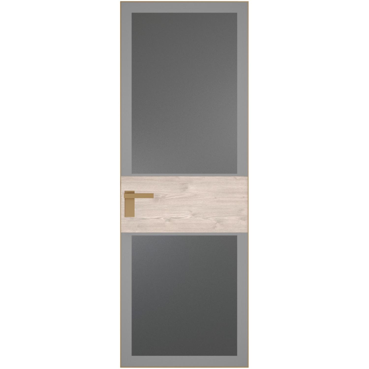 5 AGK (Мателюкс графит, серый прокрас, Профиль Золото, Заказная)