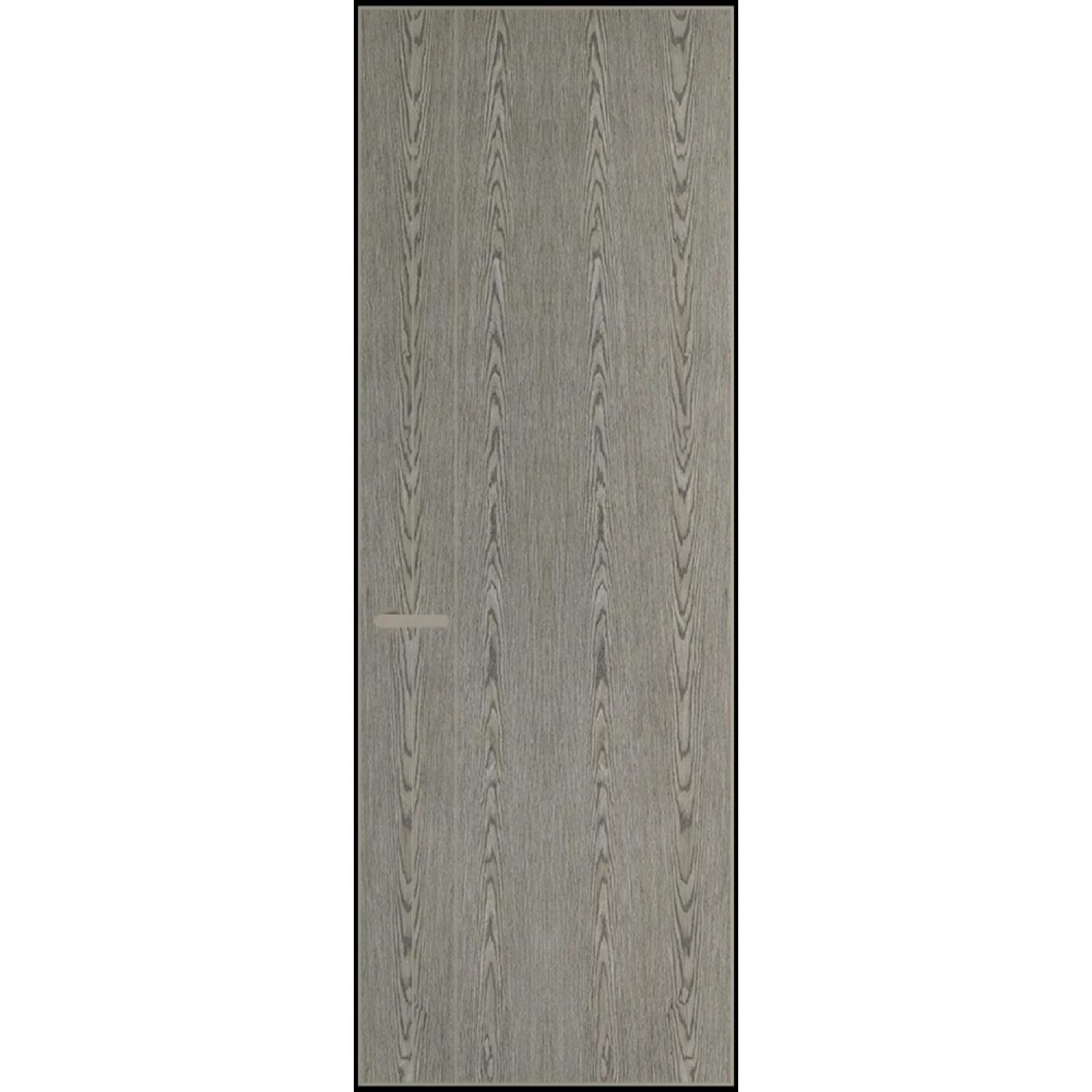 12VA натуральный шпон (Натуральный шпон BIANCHE NOTTI 08С, Профиль Никель матовый, Заказная)