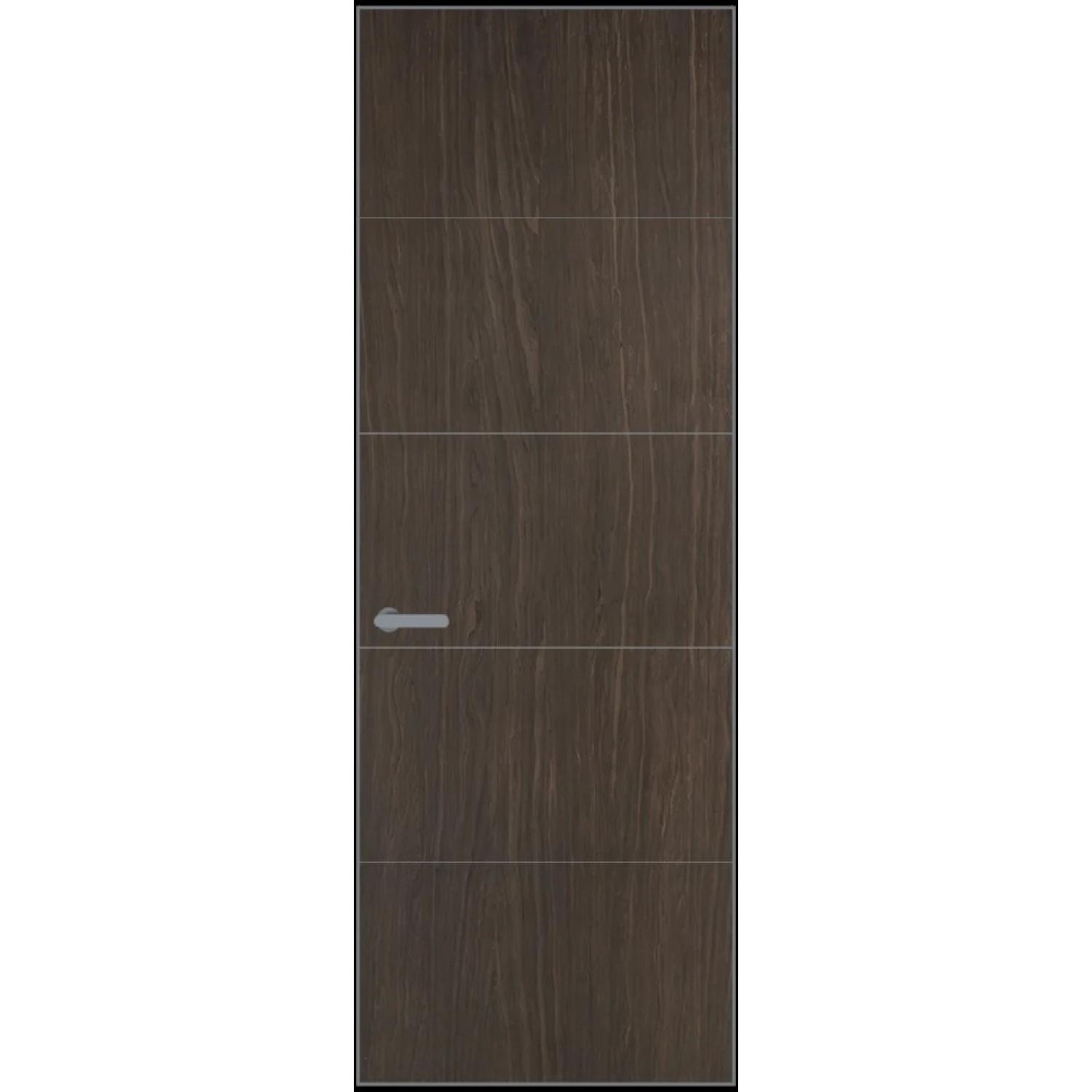 15VA натуральный шпон (Натуральный шпон ESPRESSO 1386M, Профиль Серебро, Заказная)