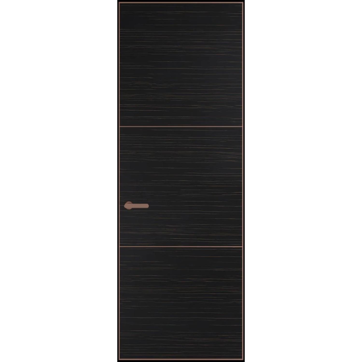 13VA натуральный шпон (Натуральный шпон ESPRESSO 1042S (г), Профиль Медь, Заказная)