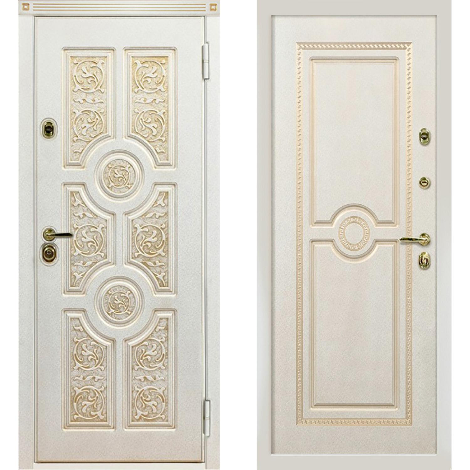 Версаче (960*2050 L, Белый (винорит) +патина золото+лак, Белый (винорит)+ патина+лак, Заказная)