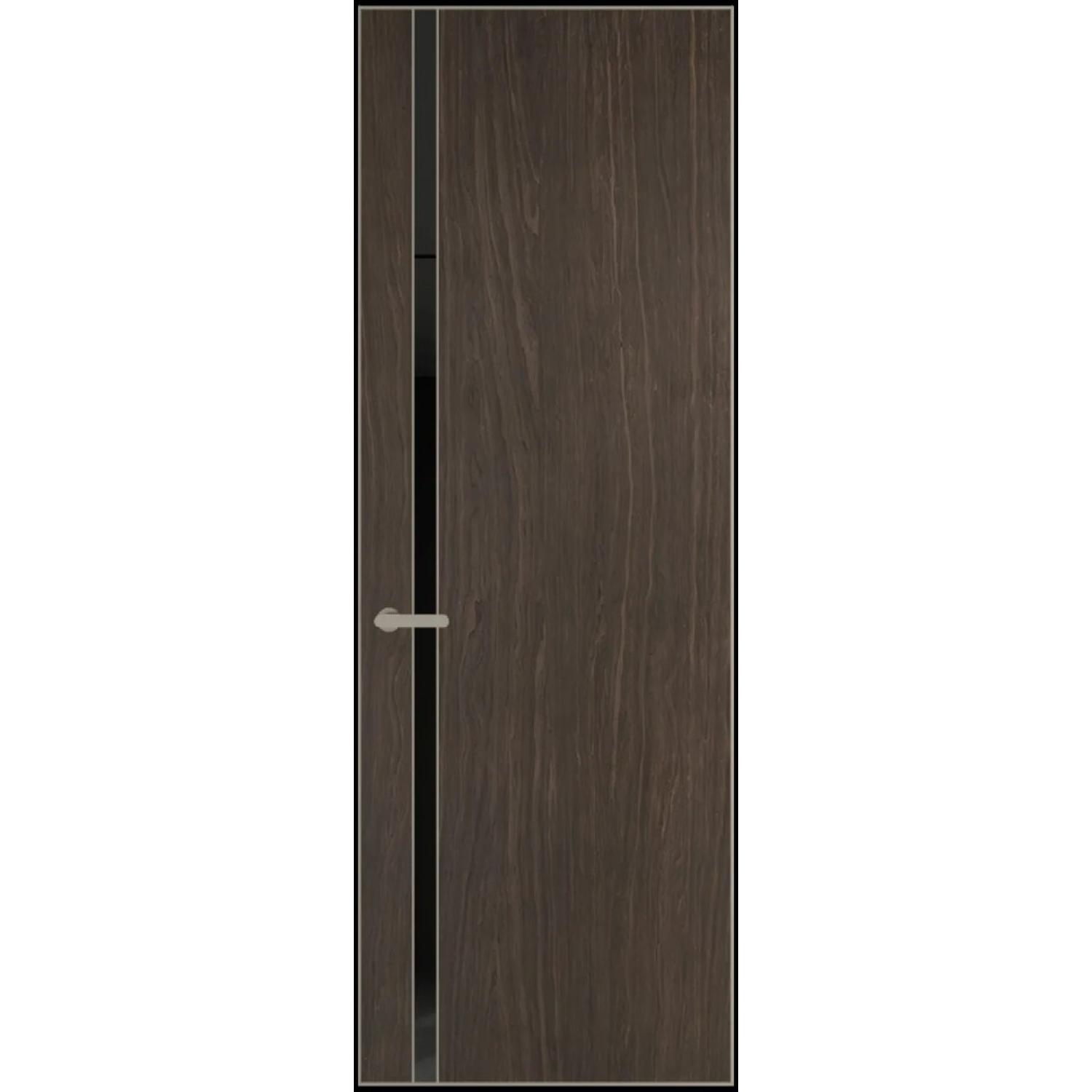 21VA натуральный шпон (Натуральный шпон ESPRESSO 1386M, Профиль Никель матовый, Заказная)