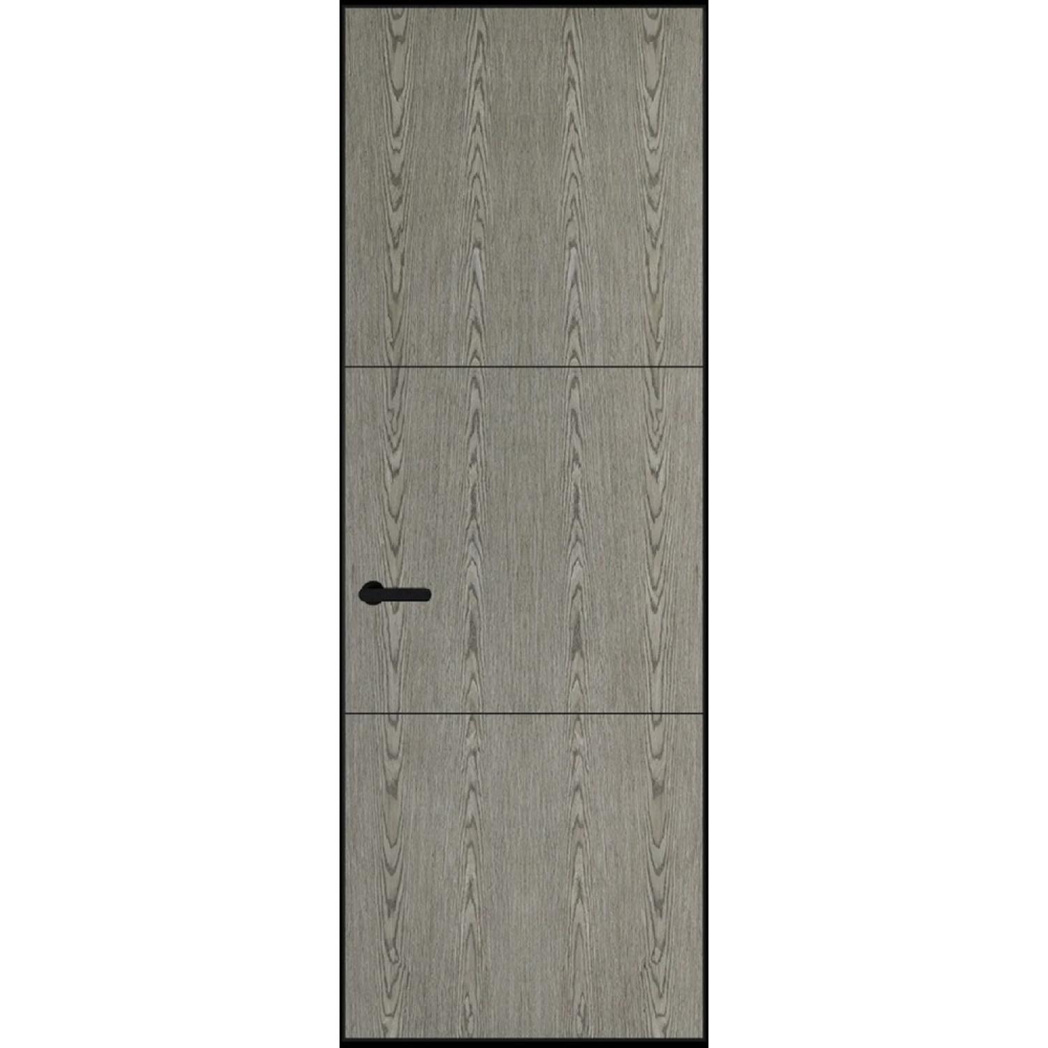 13VA натуральный шпон (Натуральный шпон BIANCHE NOTTI 08С, Профиль Черный, Заказная)