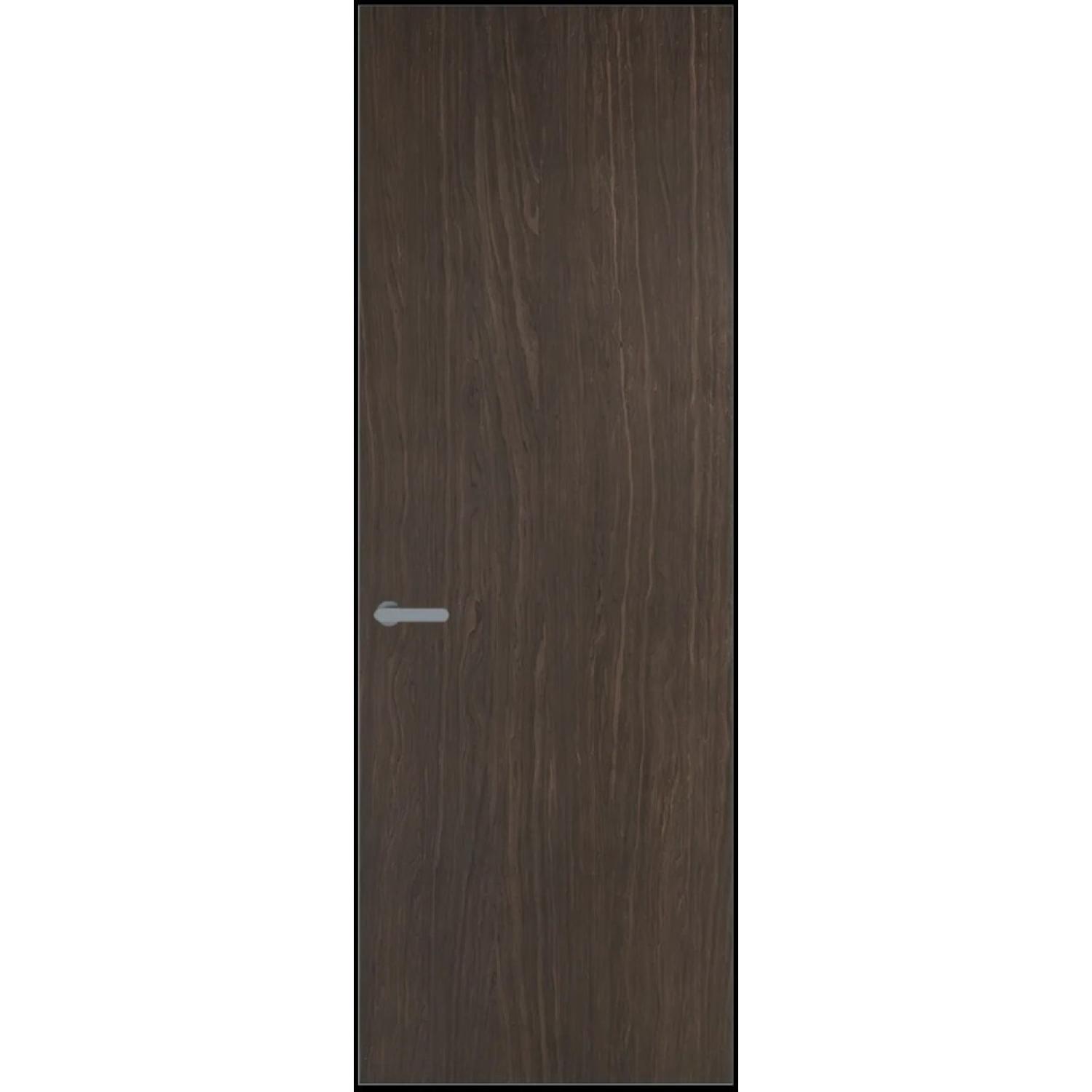 1VT натуральный шпон (Натуральный шпон ESPRESSO 1386M, Профиль Серебро, Заказная)