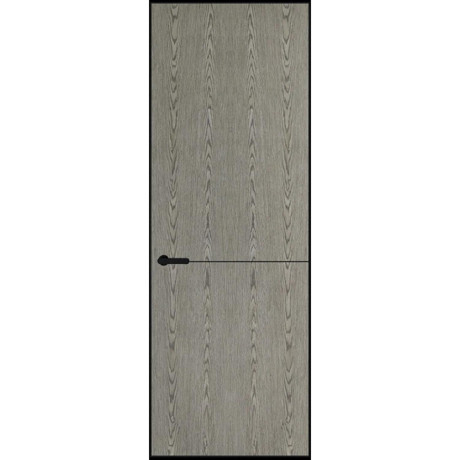 16VA натуральный шпон (Натуральный шпон BIANCHE NOTTI 08С, Профиль Черный Муар, Заказная)