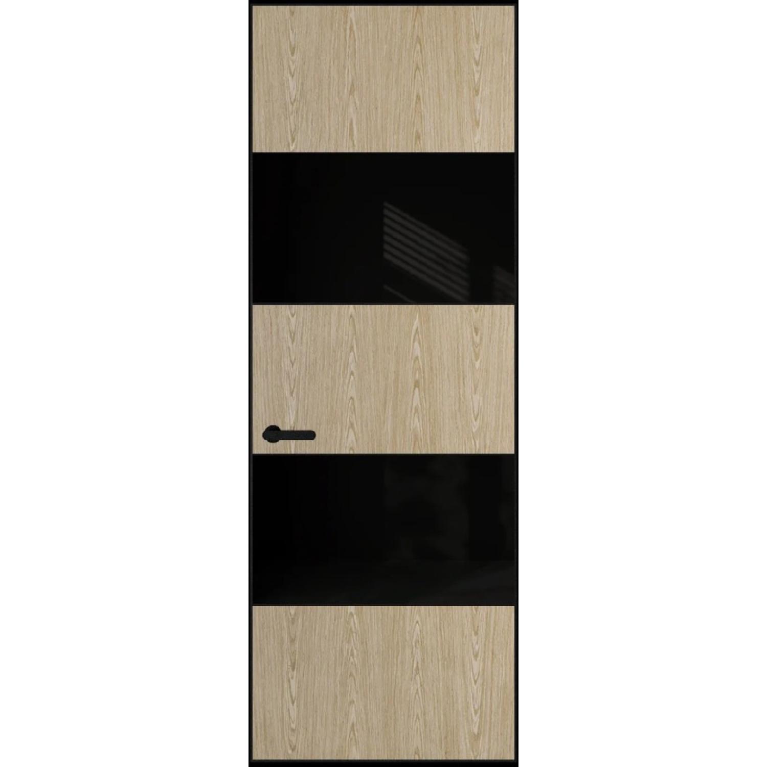 22VA натуральный шпон (Натуральный шпон DUNA 500C, Профиль Черный Муар, Заказная)