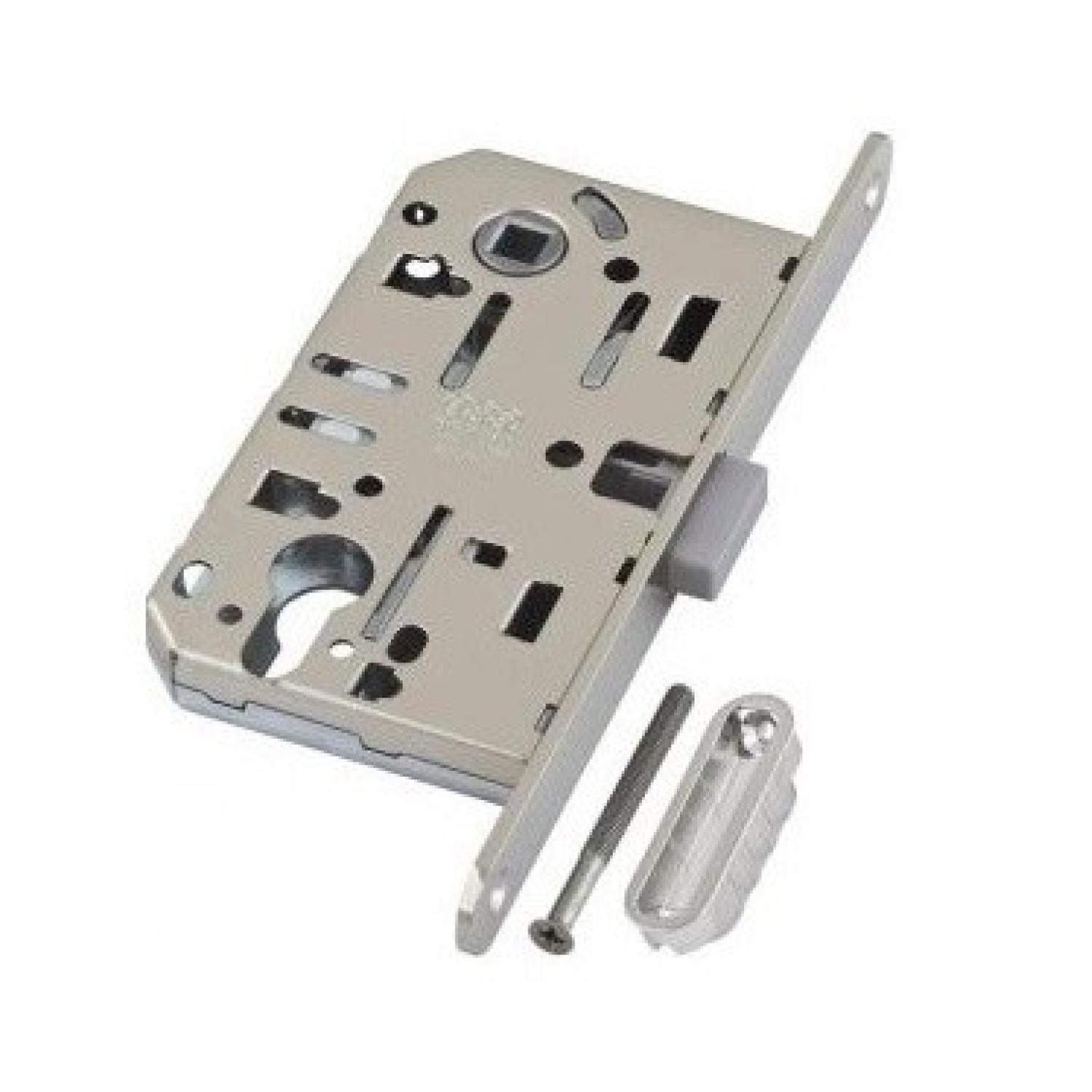 B0610350640 замок под евроцил. магнитный с ОТВЕТКОЙ (06 хром)