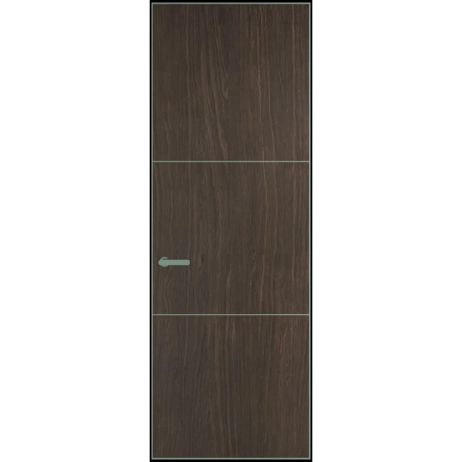 13VA натуральный шпон (Натуральный шпон ESPRESSO 1386M, Профиль Зеленый воск, Заказная)