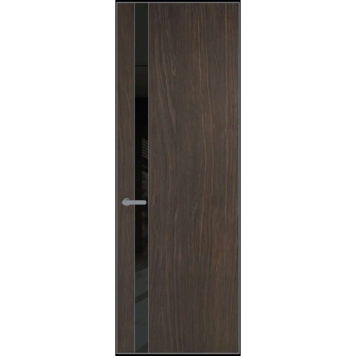 18VA натуральный шпон (Натуральный шпон ESPRESSO 1386M, Профиль Серебро, Заказная)