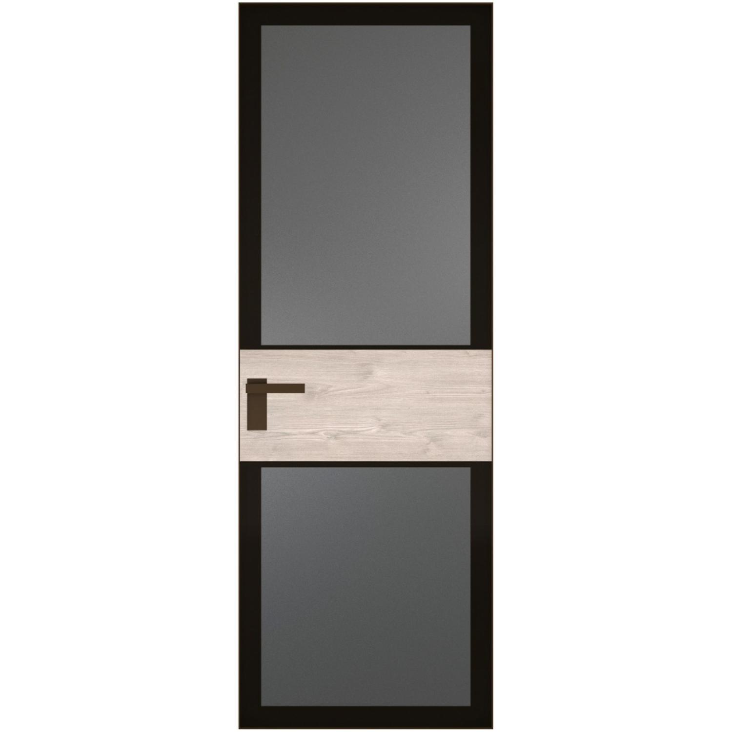 5 AGK (Мателюкс графит, черный прокрас, Профиль Деорэ, Заказная)