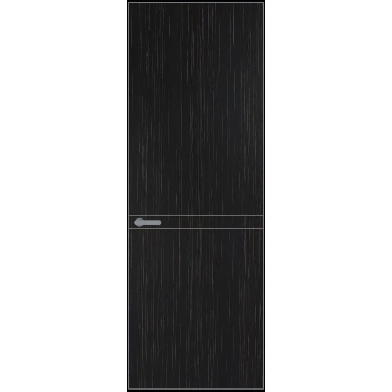 11VA натуральный шпон (Натуральный шпон ESPRESSO 1042S (в), Профиль Серебро, Заказная)