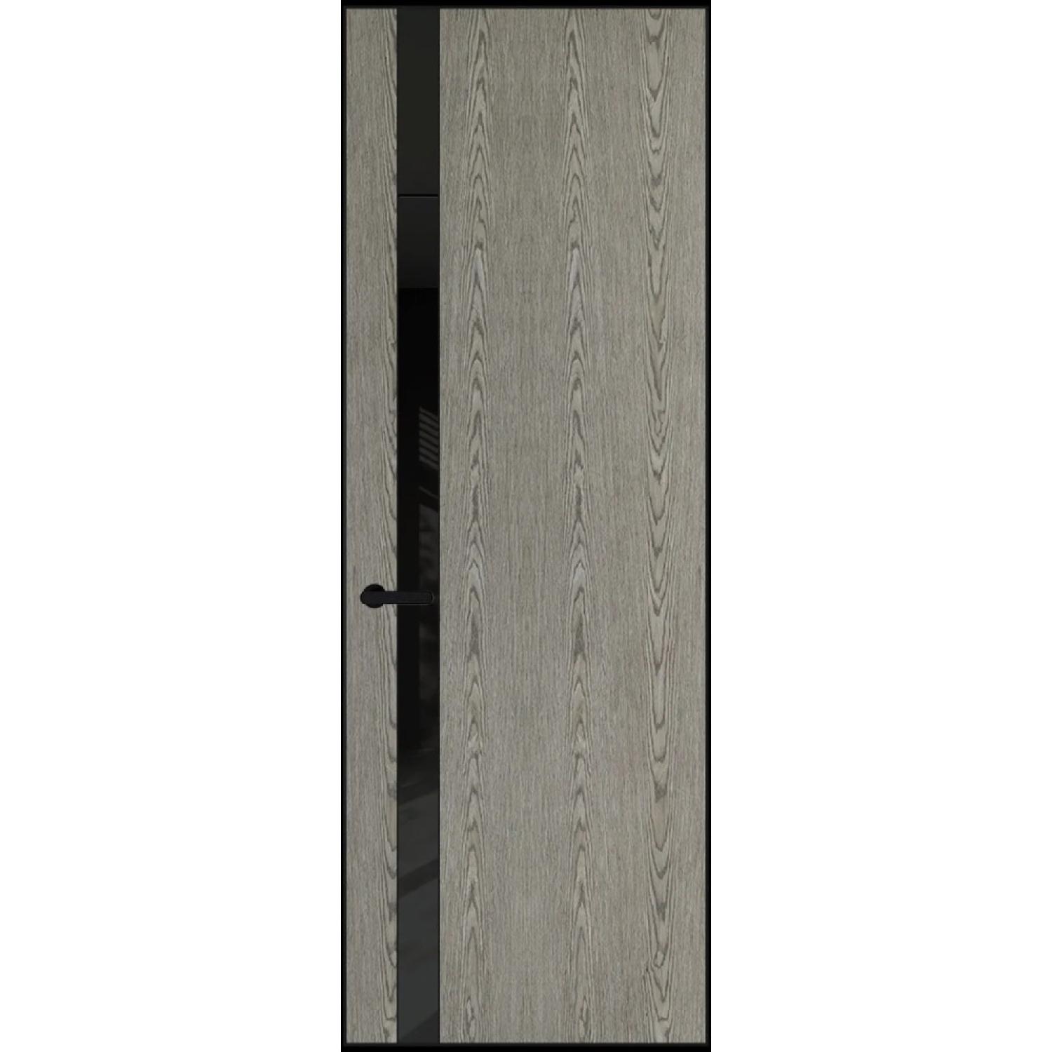 18VA натуральный шпон (Натуральный шпон BIANCHE NOTTI 08С, Профиль Черный, Заказная)