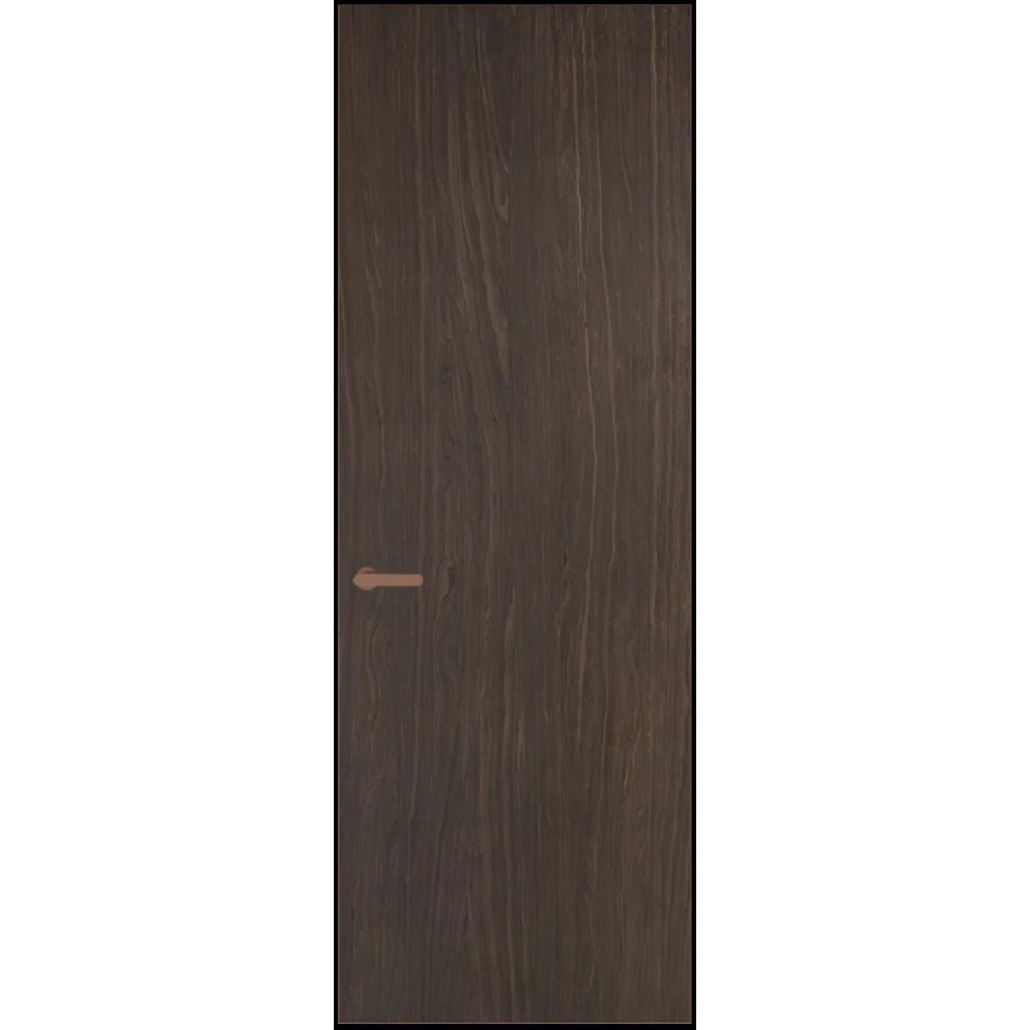 1VT натуральный шпон (Натуральный шпон ESPRESSO 1386M, Профиль Медь, Заказная)