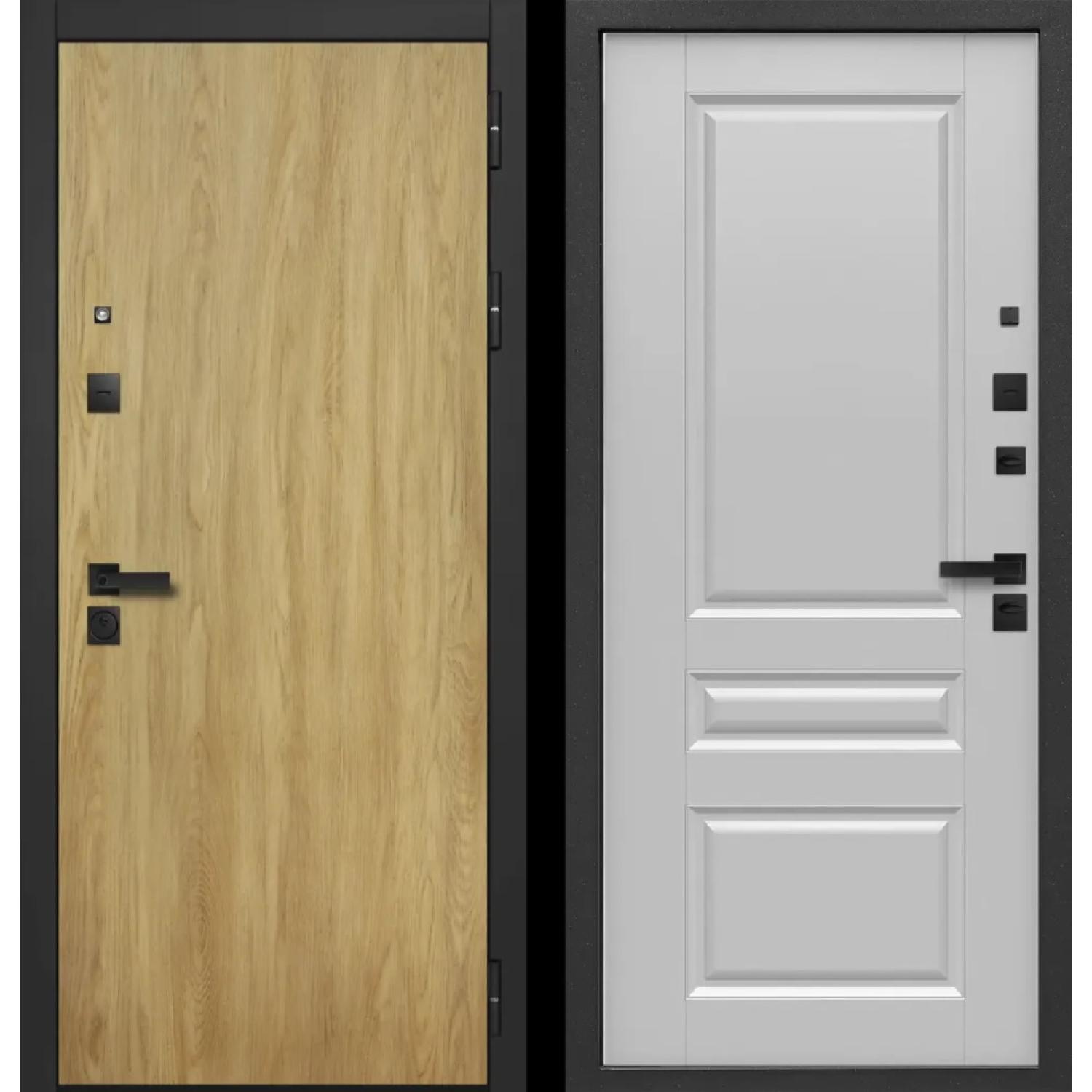 9 см Smart 5 (960*2050 R, Дуб мадейра янтарь (ПВХ), Лайт Грей, Складская)