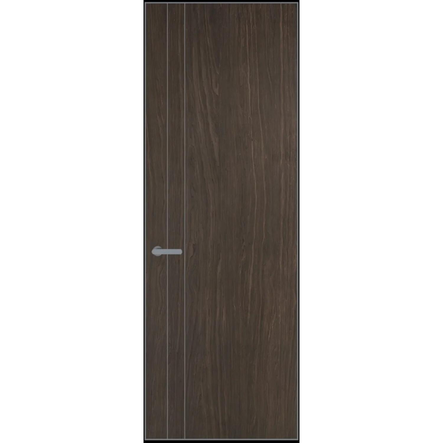 12VA натуральный шпон (Натуральный шпон ESPRESSO 1386M, Профиль Серебро, Заказная)