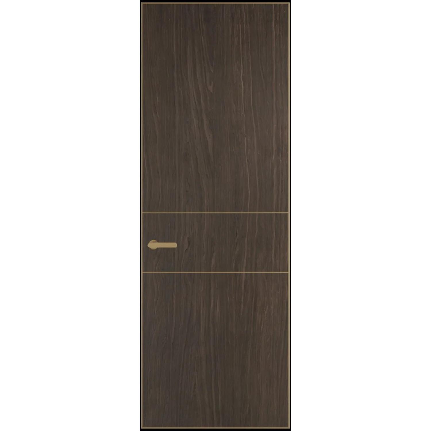 14VA натуральный шпон (Натуральный шпон ESPRESSO 1386M, Профиль Золото, Заказная)