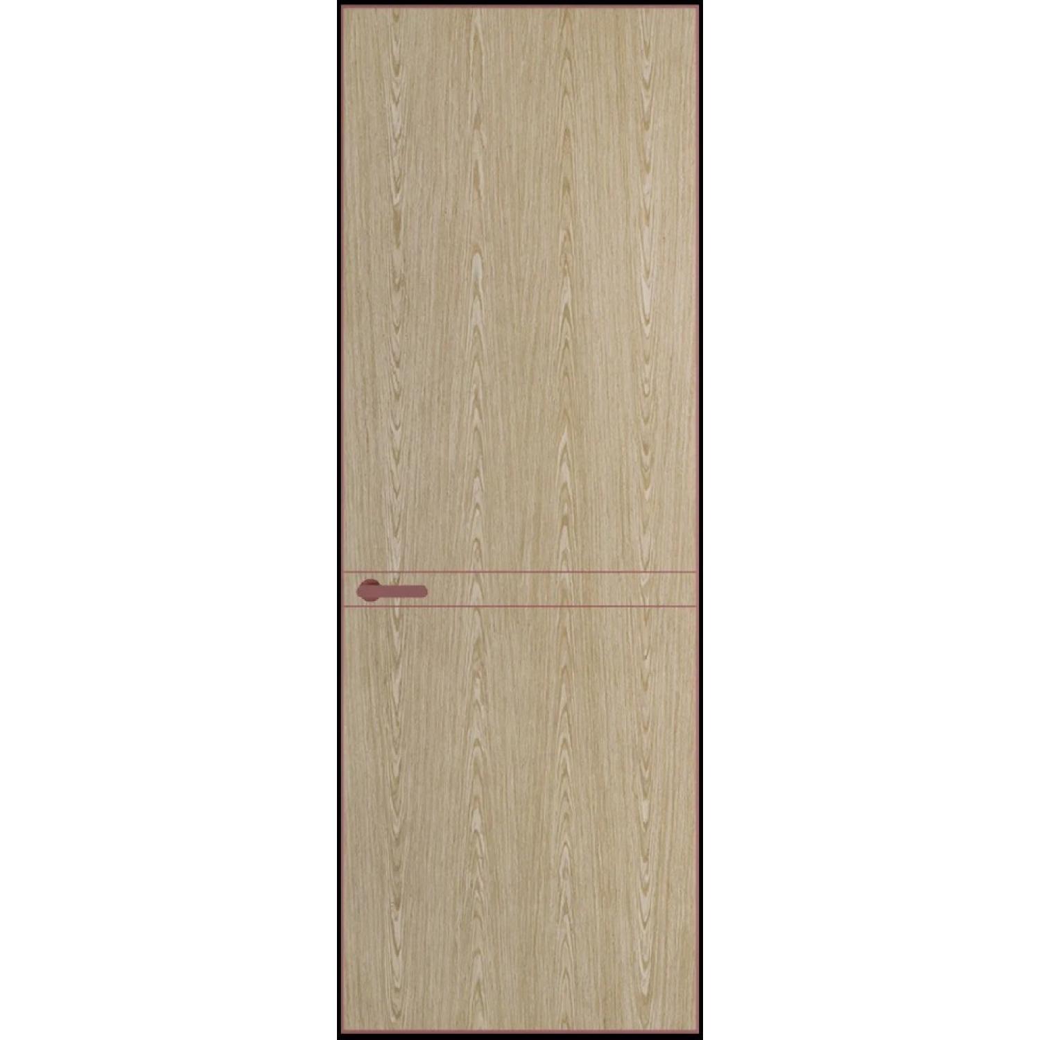 11VA натуральный шпон (Натуральный шпон DUNA 500C, Профиль Красный антрацит, Заказная)