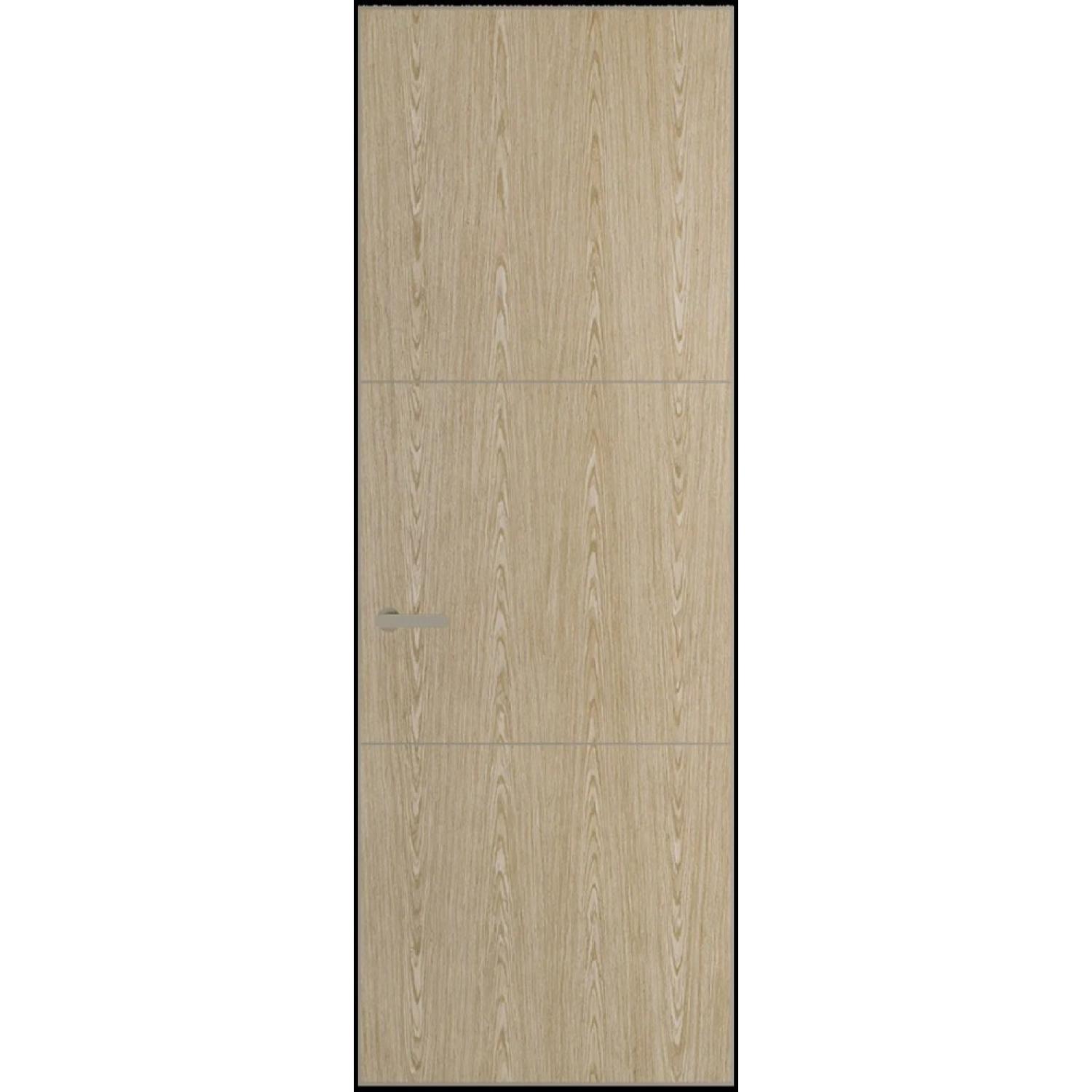 13VA натуральный шпон (Натуральный шпон DUNA 500C, Профиль Никель матовый, Заказная)