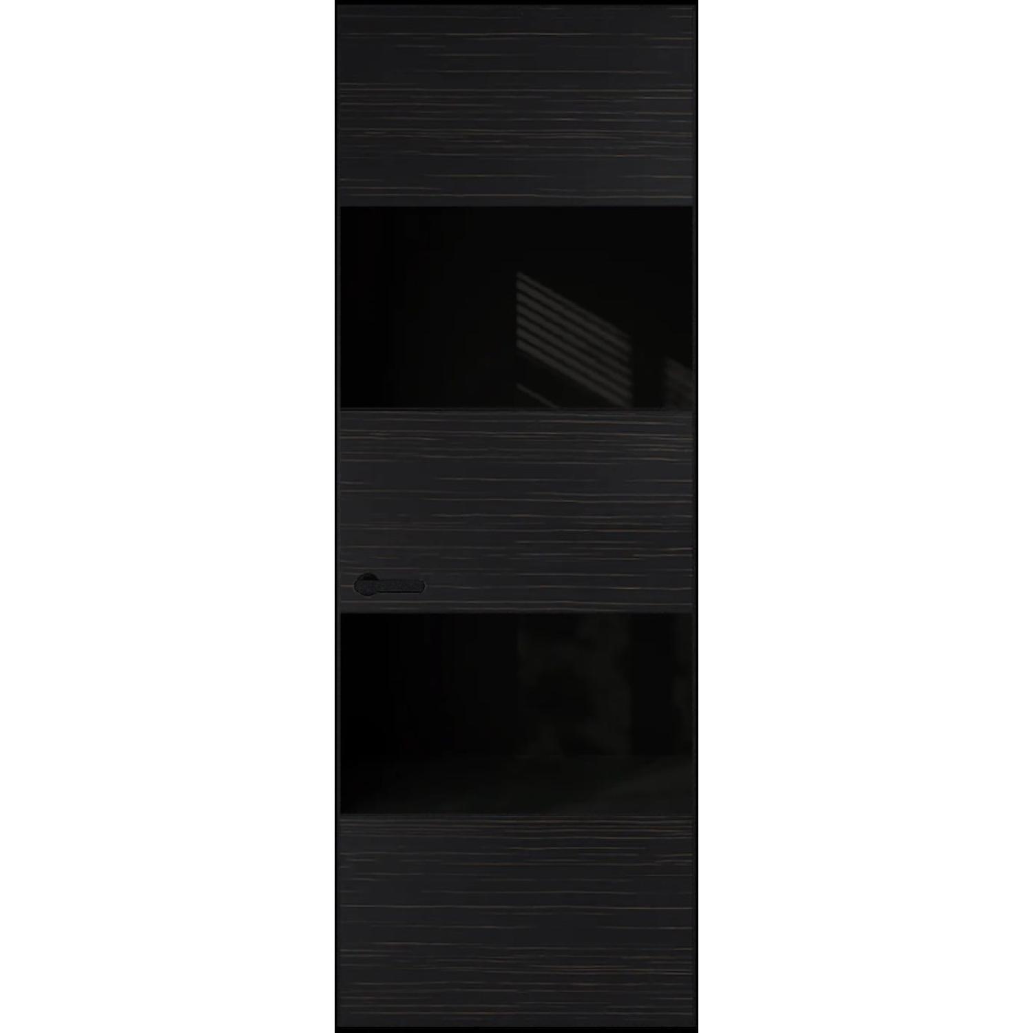 22VA натуральный шпон (Натуральный шпон ESPRESSO 1042S (г), Профиль Черный Муар, Заказная)