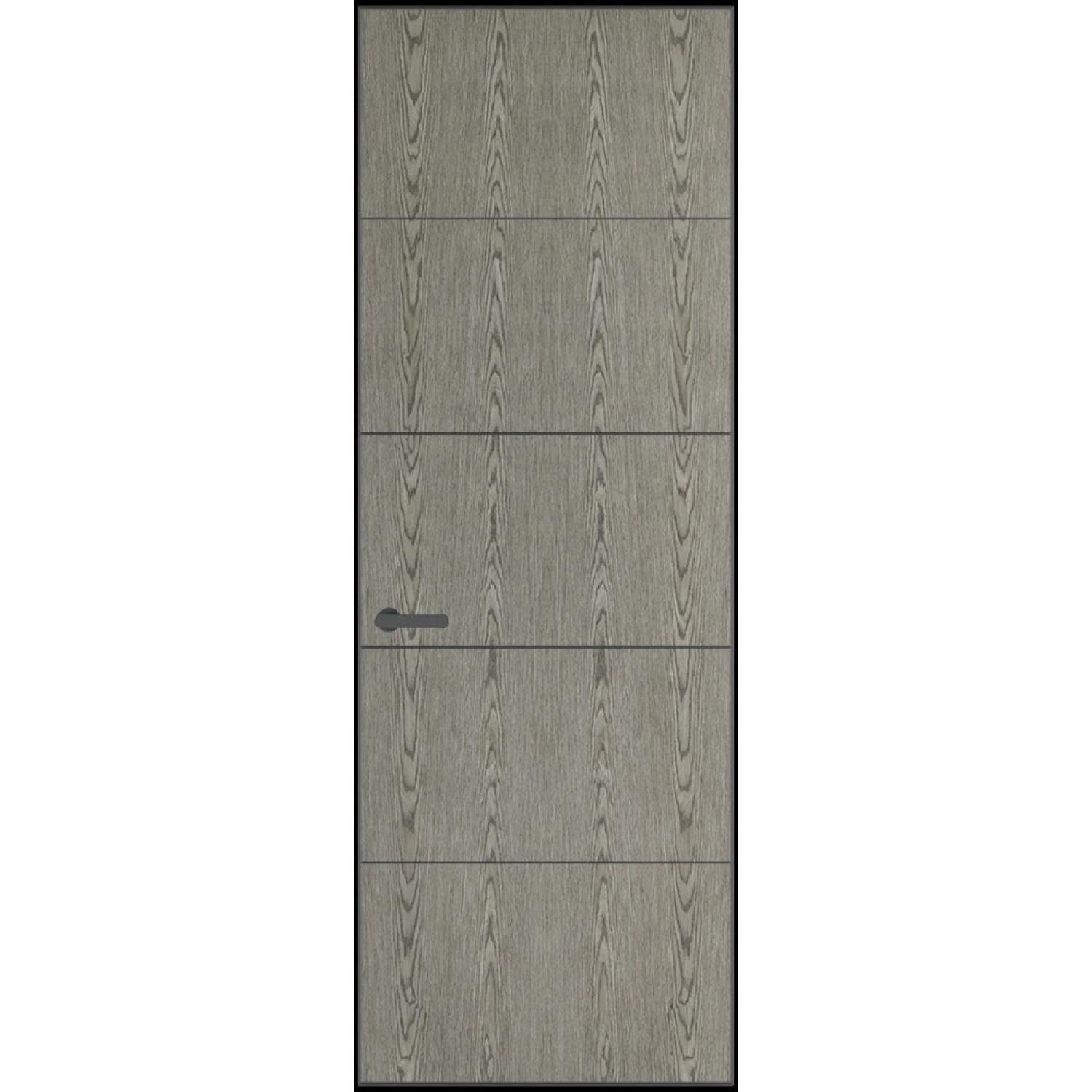 15VA натуральный шпон (Натуральный шпон BIANCHE NOTTI 08С, Профиль Серая ночь, Заказная)