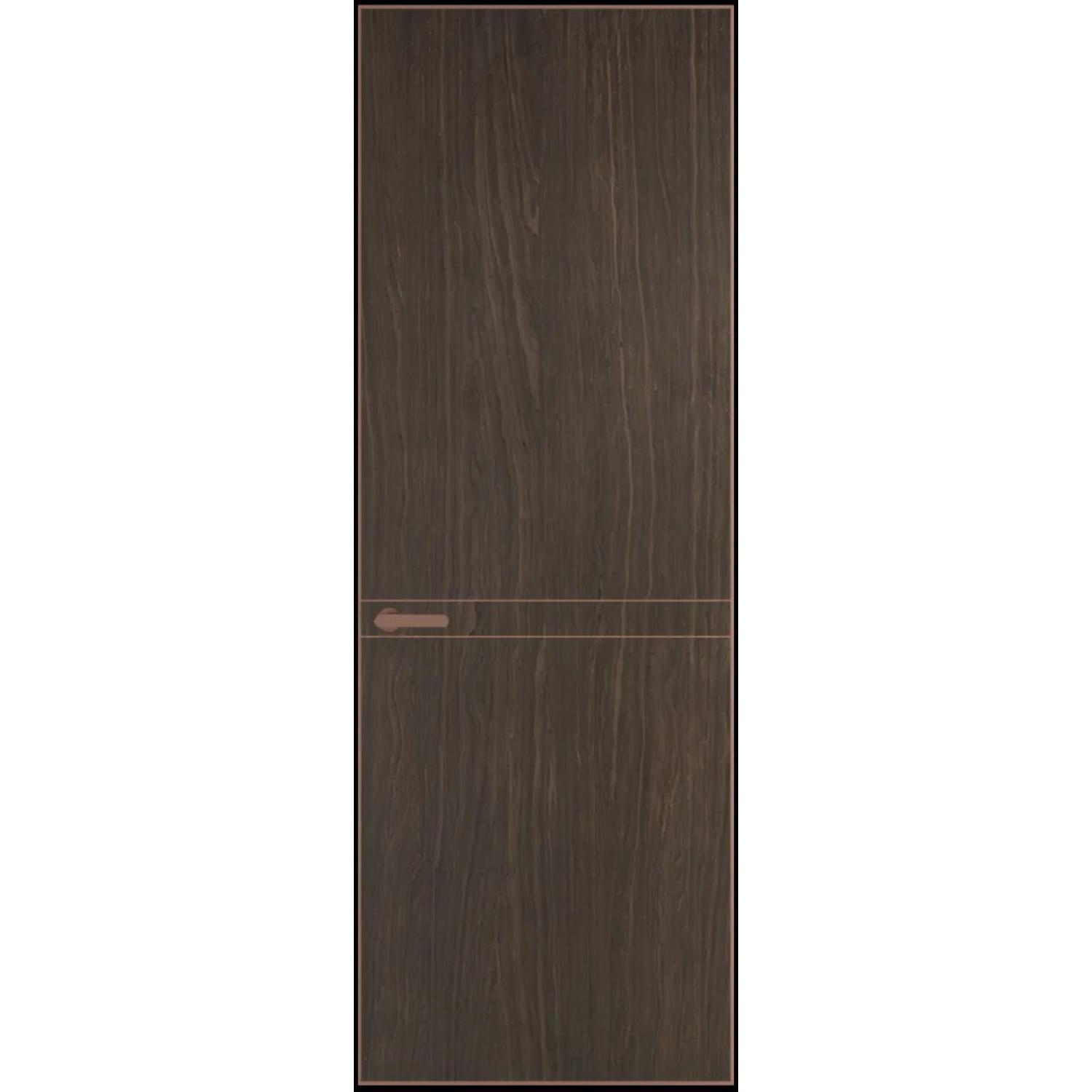 11VA натуральный шпон (Натуральный шпон ESPRESSO 1386M, Профиль Медь, Заказная)