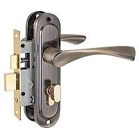 Замок врезной Стандарт 132/50 старая бронза