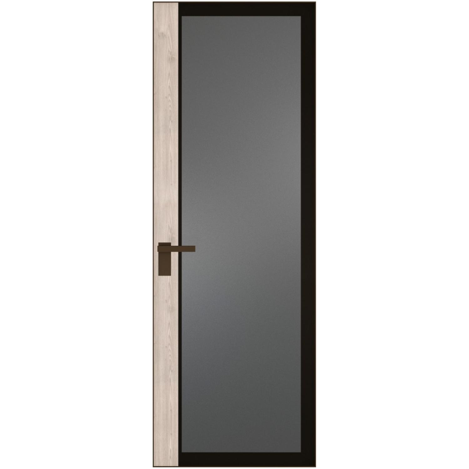 6 AGK (Мателюкс графит, черный прокрас, Профиль Деорэ, Заказная)