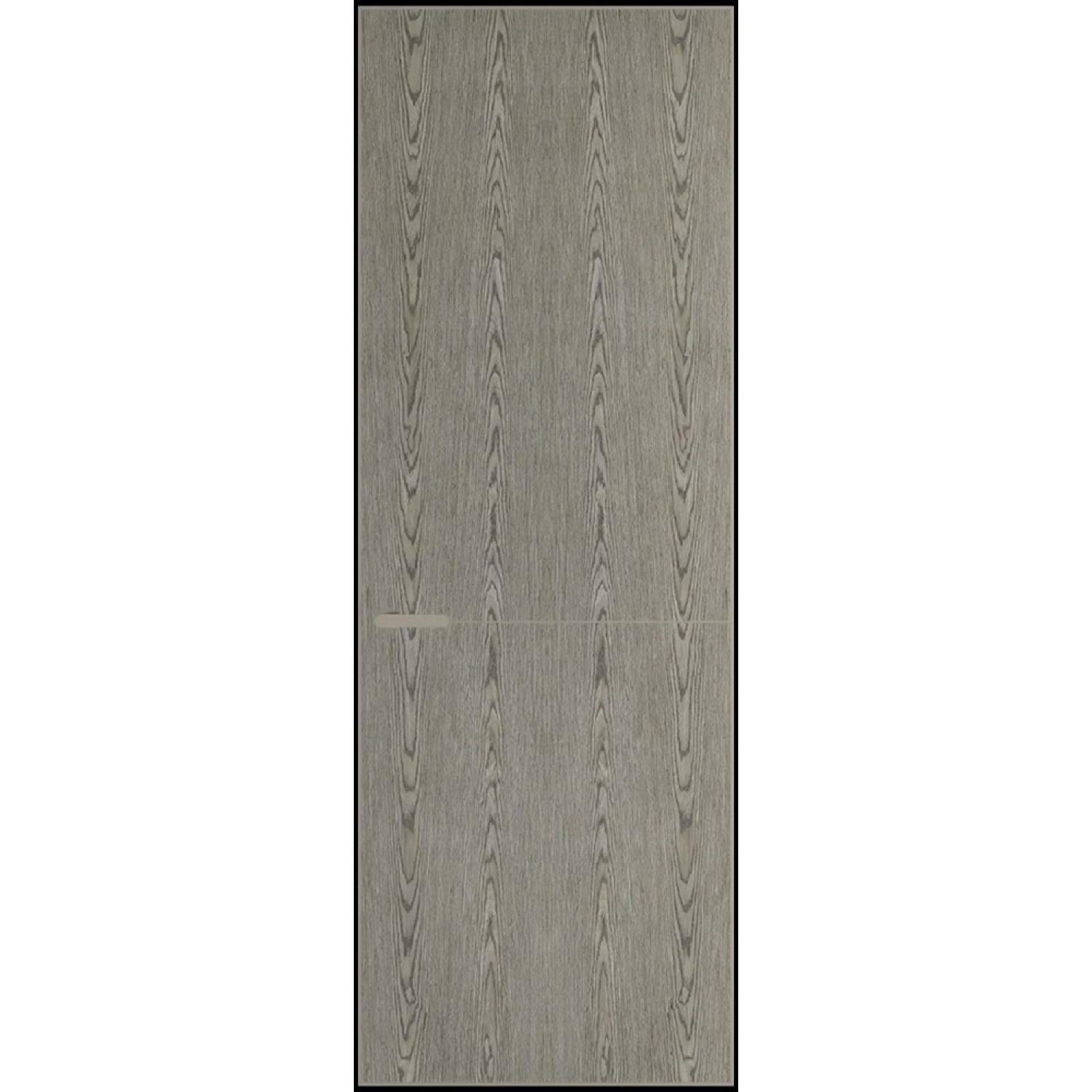 16VA натуральный шпон (Натуральный шпон BIANCHE NOTTI 08С, Профиль Никель матовый, Заказная)