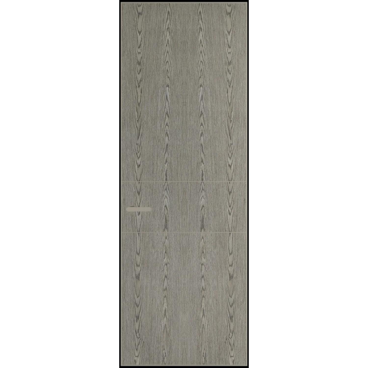 14VA натуральный шпон (Натуральный шпон BIANCHE NOTTI 08С, Профиль Никель матовый, Заказная)