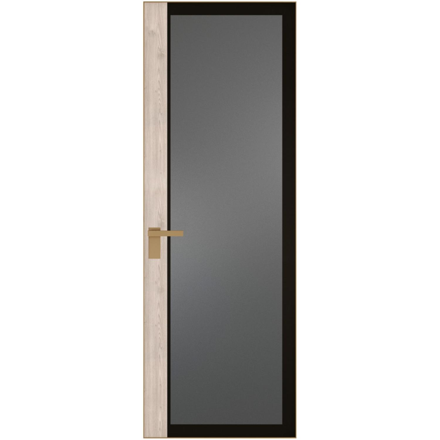 6 AGK (Мателюкс графит, черный прокрас, Профиль Золото, Заказная)