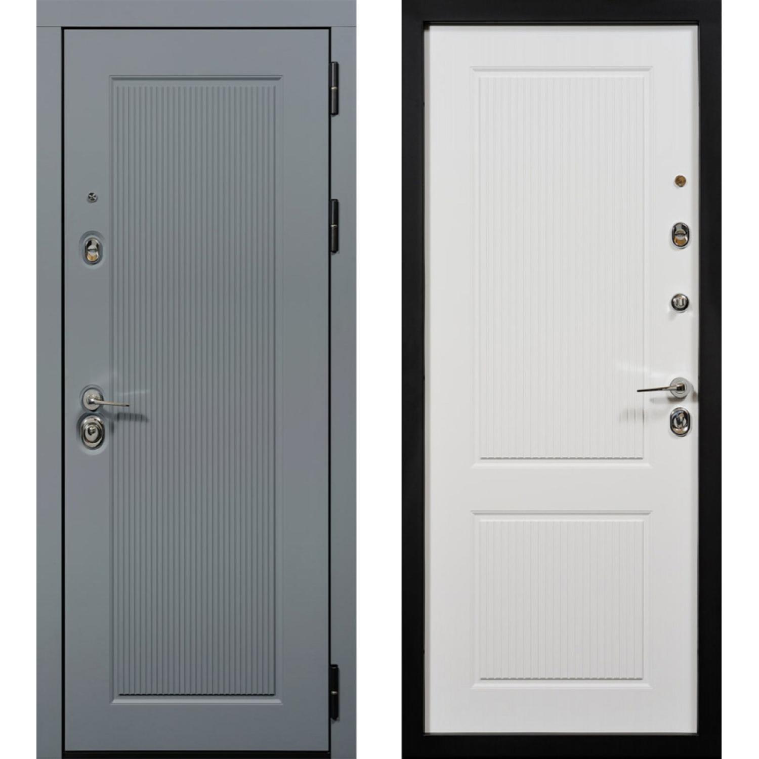 Сафира (960*2050 R, RAL 7012 (эмаль), Белый (эмаль RAL 9003), Заказная)