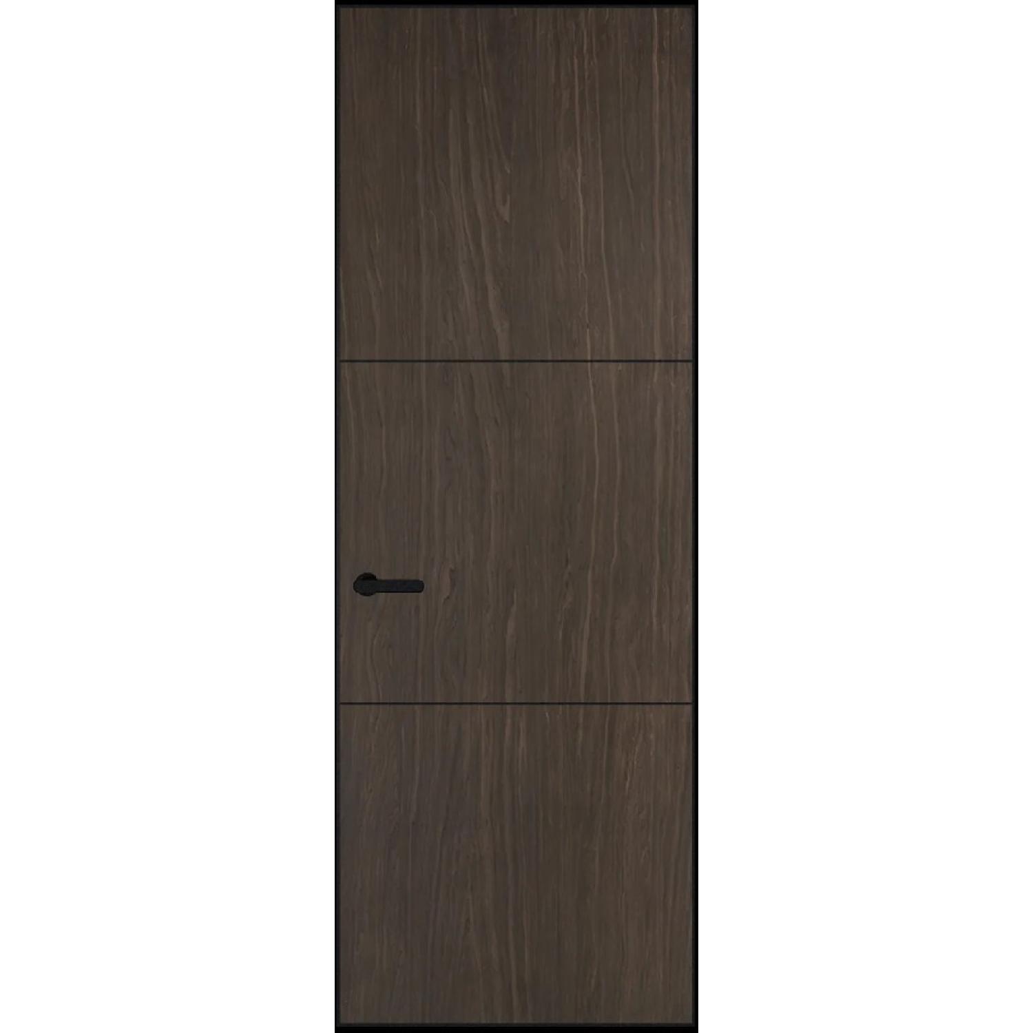 13VA натуральный шпон (Натуральный шпон ESPRESSO 1386M, Профиль Черный Муар, Заказная)