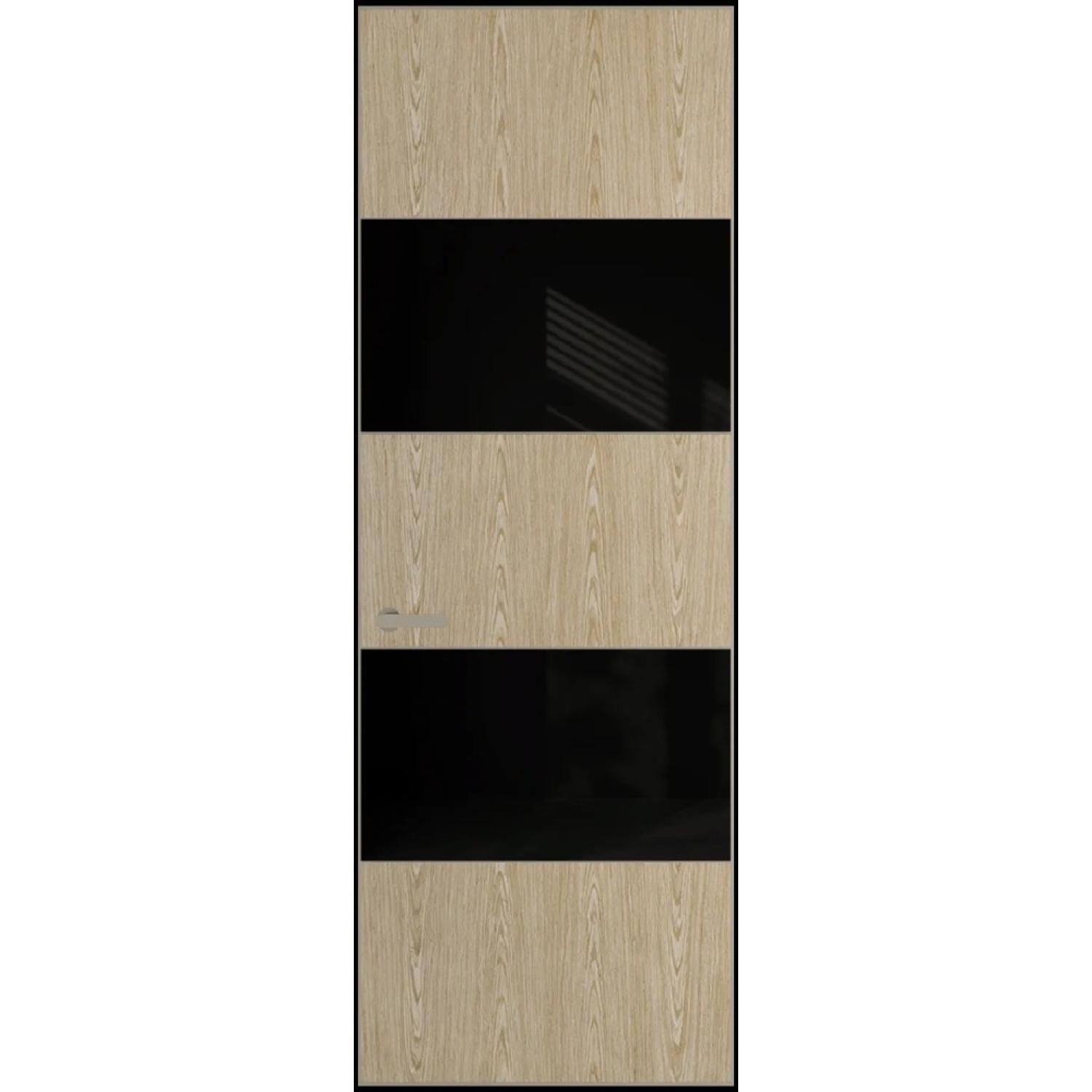 22VA натуральный шпон (Натуральный шпон DUNA 500C, Профиль Никель матовый, Заказная)